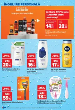 Ofertele Carrefour valabile de la 19.08.2026 | Pagină: 71 | Produse: Nivea, Aplică, Aparat, Rezervă săpun