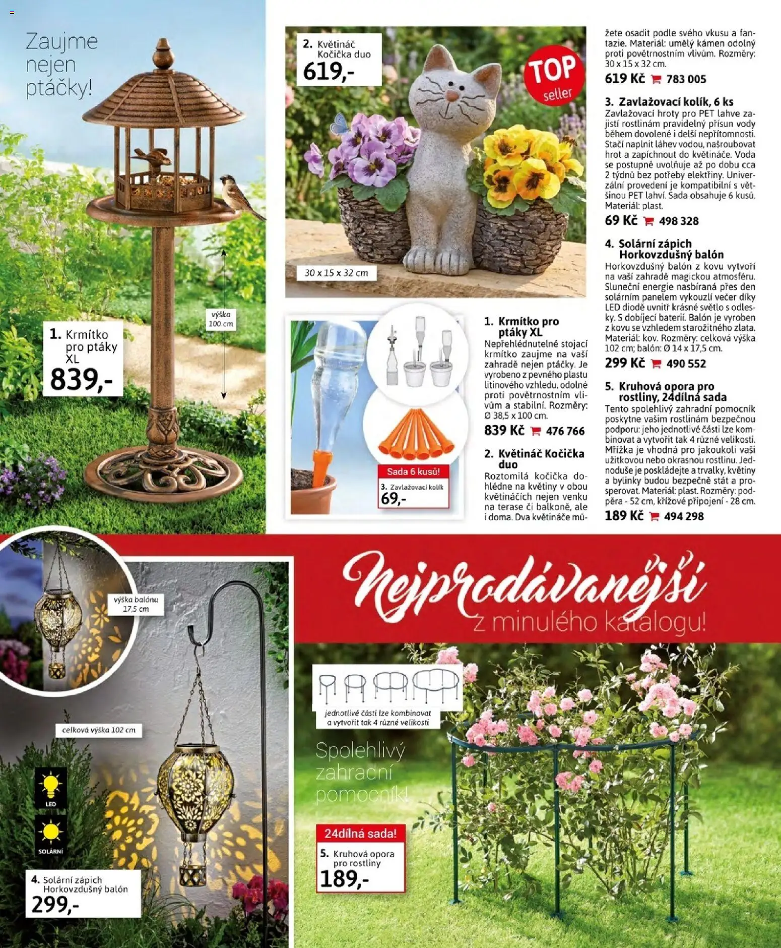 Velký Košík katalog srpen 2026 od 01.08.2026 | Strana: 72 | Produkty: Květiny, Krmítko, Balón, LED