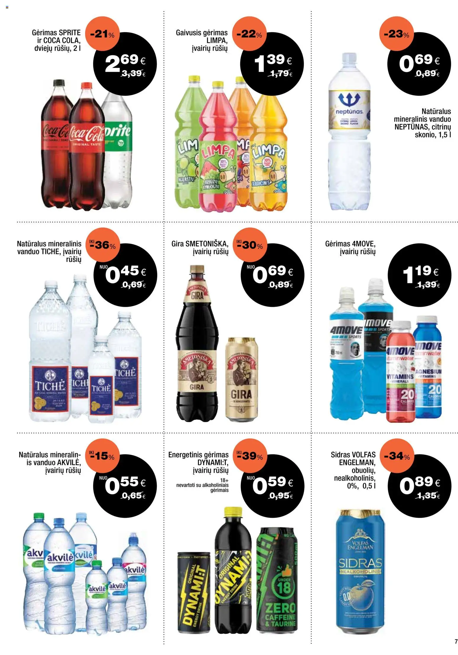 Express market akcijos nuo 2026.07.12 | Puslapis: 7 | Prekių: Energetinis gėrimas, Gaivusis gėrimas, Mineralinis vanduo