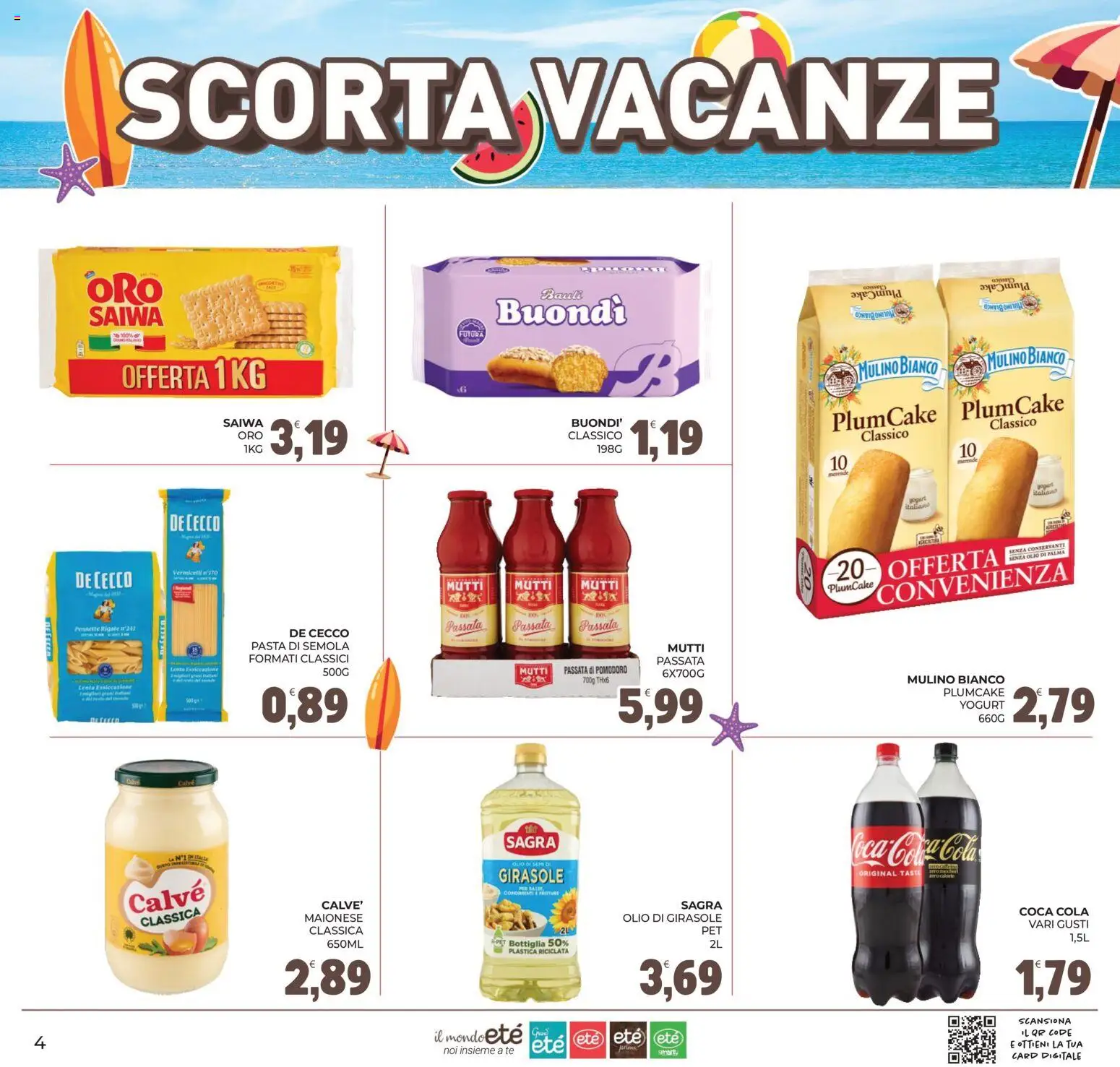 Volantino Eté del 16/07/2026 | Pagina: 4 | Prodotti: Tè, Pomodoro, Passata di pomodoro, Olio di girasole