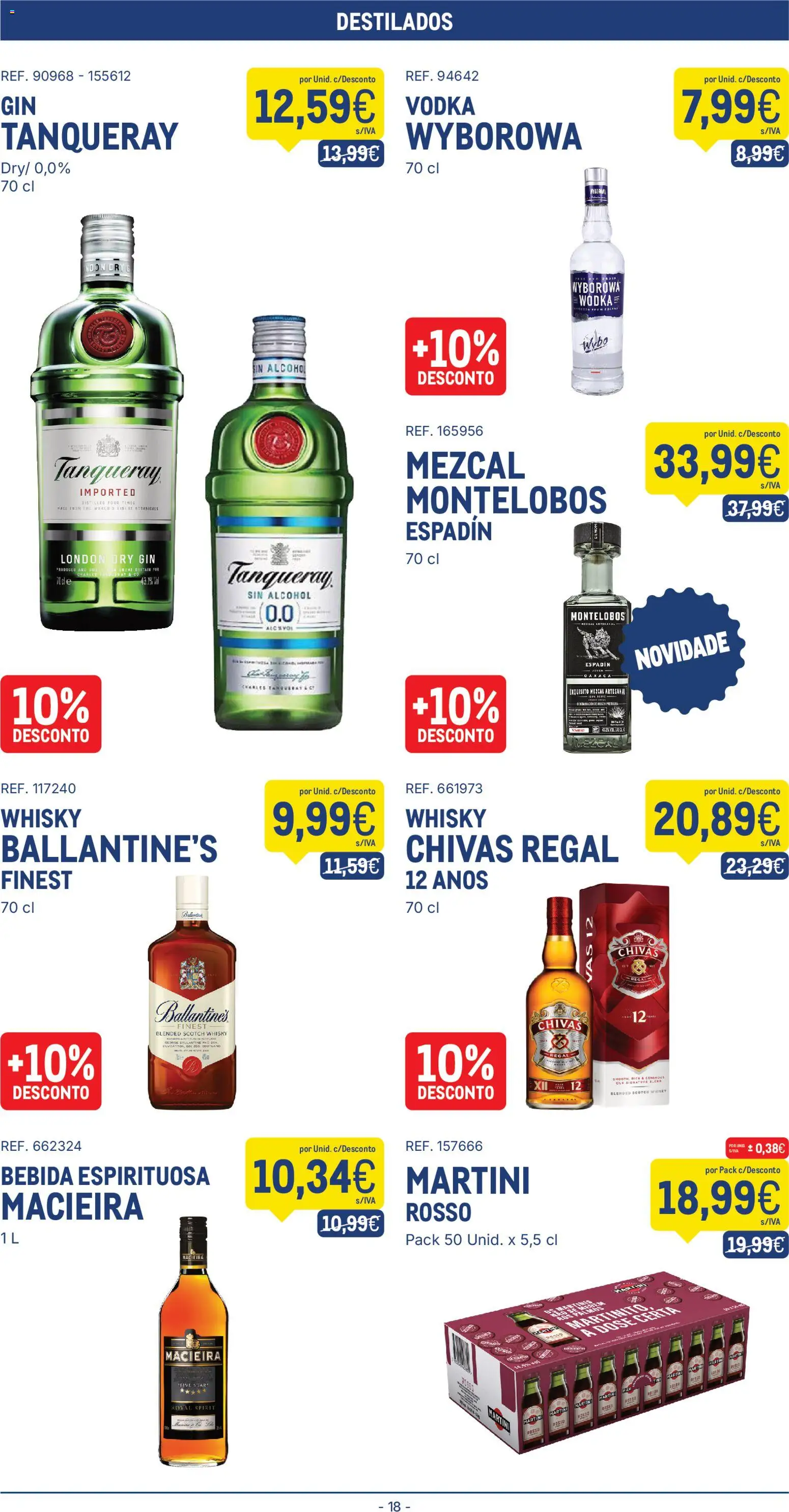 Makro Folheto │ válido de 26.05.2026 | Página: 18 | Produtos: Whisky, Gin, Vodka, Bebida