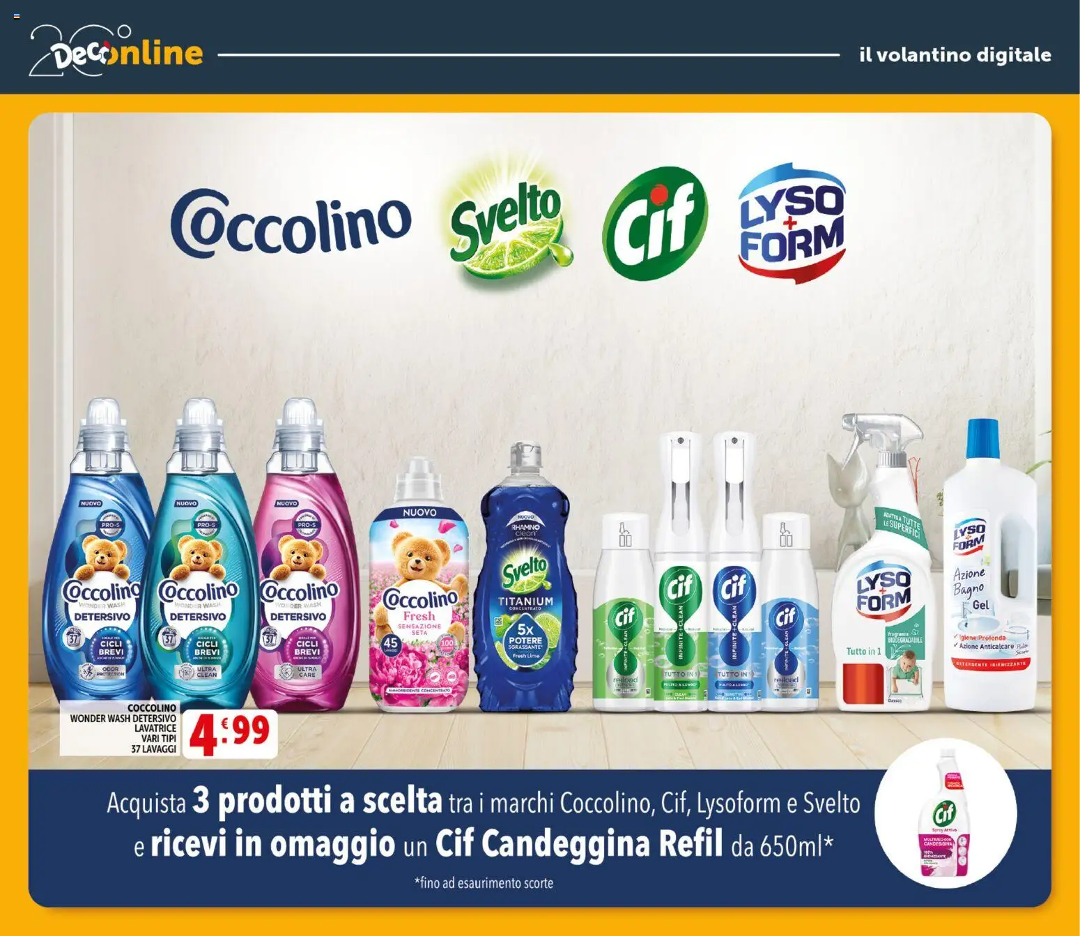 Volantino Decò del 20.05.2026 | Pagina: 37 | Prodotti: Detergente, Candeggina, Anticalcare, Lavatrice