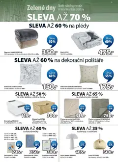 Náhled letáku JYSK leták - Zelené dny od 20.05.2026 | Strana: 15 | Produkty: Polštář, Přehoz na postel, Lampa, Lotus