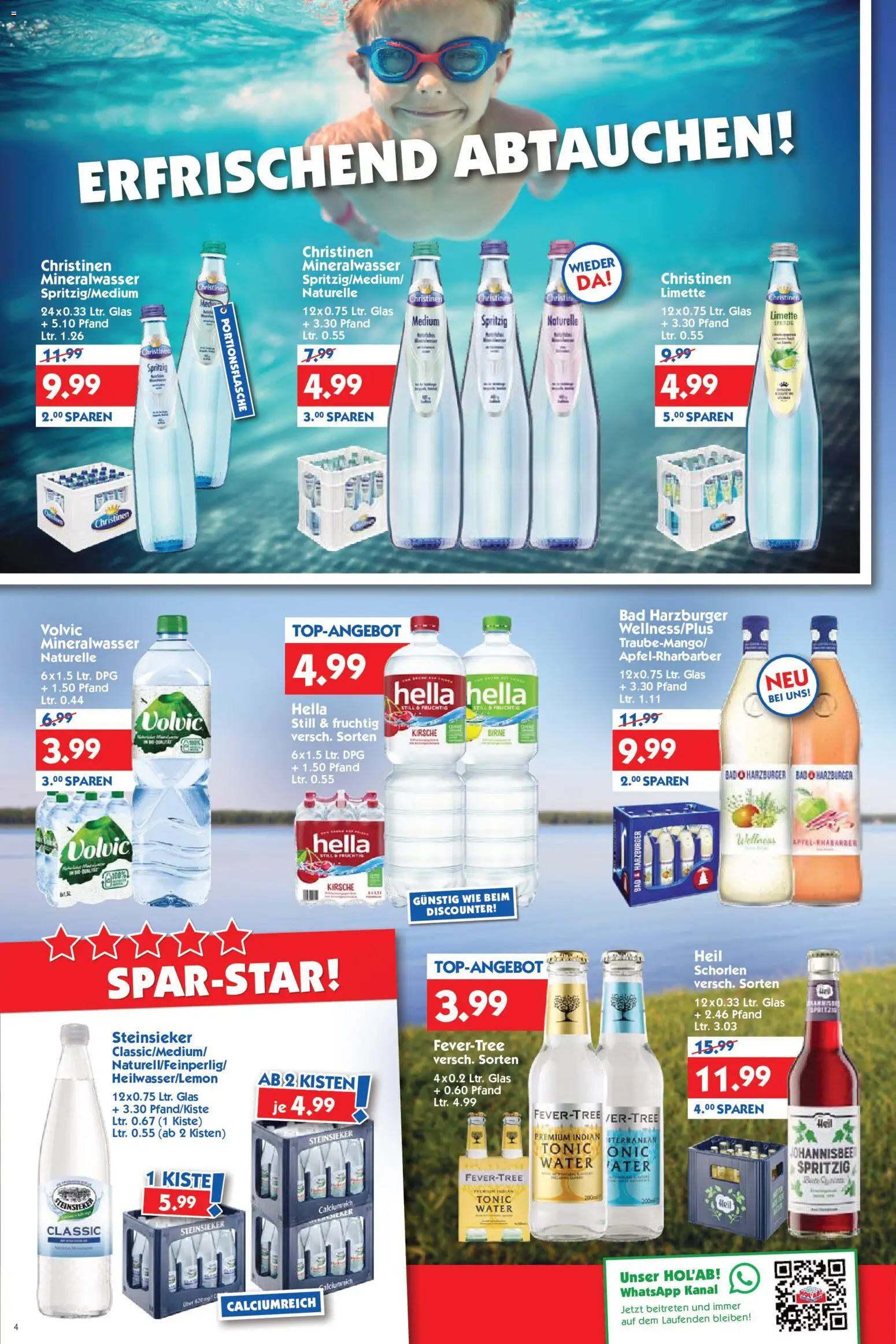 HOL’AB! Prospekt – gültig ab 17.08.2026 | Seite: 4 | Produkte: Bad, Limette, Birne, Volvic