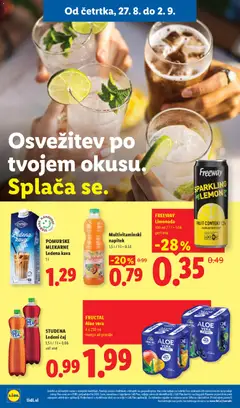Lidl katalog akcije – veljaven od 27.08.2026 | Stran: 12 | Izdelki: Grozdje, Aloe Vera, Limonada, Ledeni čaj