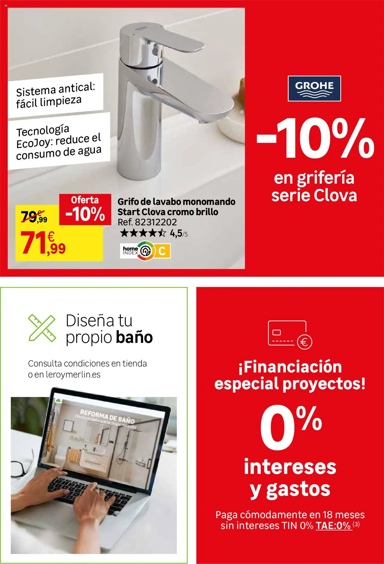 Leroy Merlin catálogo │ válido desde el 25/08/2026 | Página: 48 | Productos: Agua, Lavabo, Baño