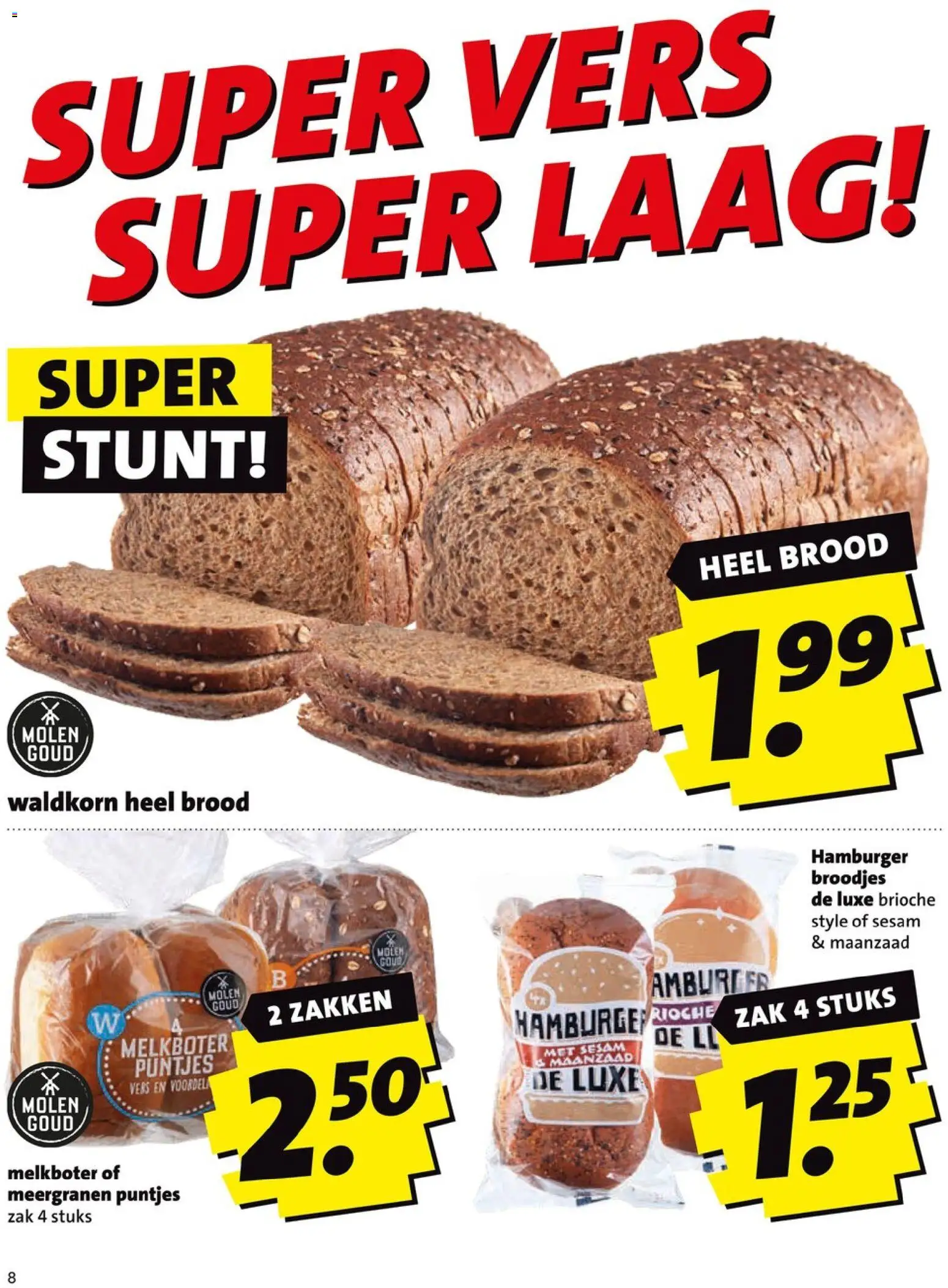 {H1} | Pagina: 7 | Producten: Brood, Hamburger, Zak, Broodjes