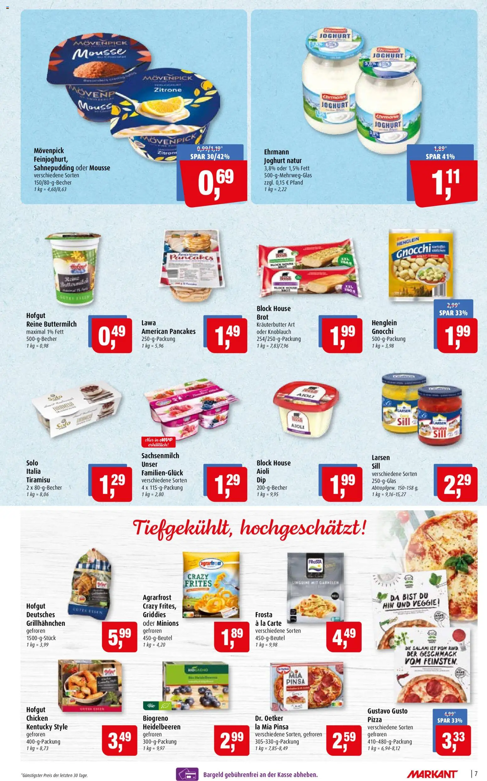 Markant Prospekt – gültig ab 19.10.2026 | Seite: 7 | Produkte: Gustavo gusto, Gnocchi, Joghurt, Brot