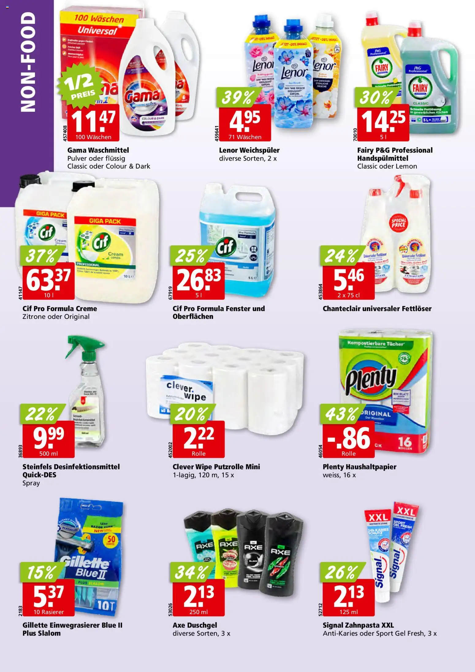 Aligro aktionen Chavannes, Matran, Genf, Sitten – gültig ab 01.06.2026 | Seite: 30 | Produkte: Pulver, Zahnpasta, Waschmittel, Creme