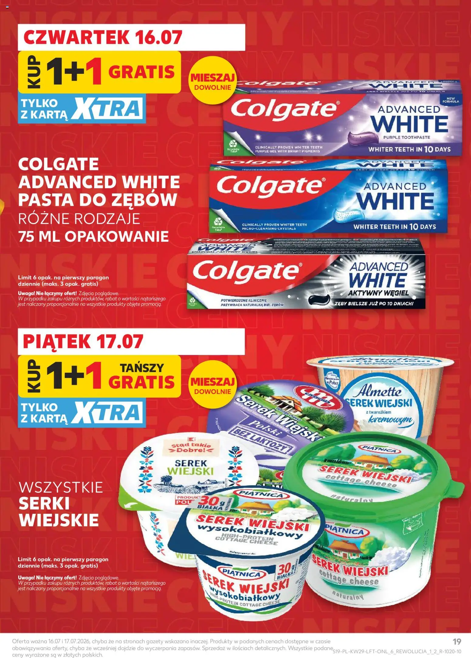 Kaufland Polsko leták od 16.07.2026 | Strana: 19 | Produkty: Cottage cheese, Cottage