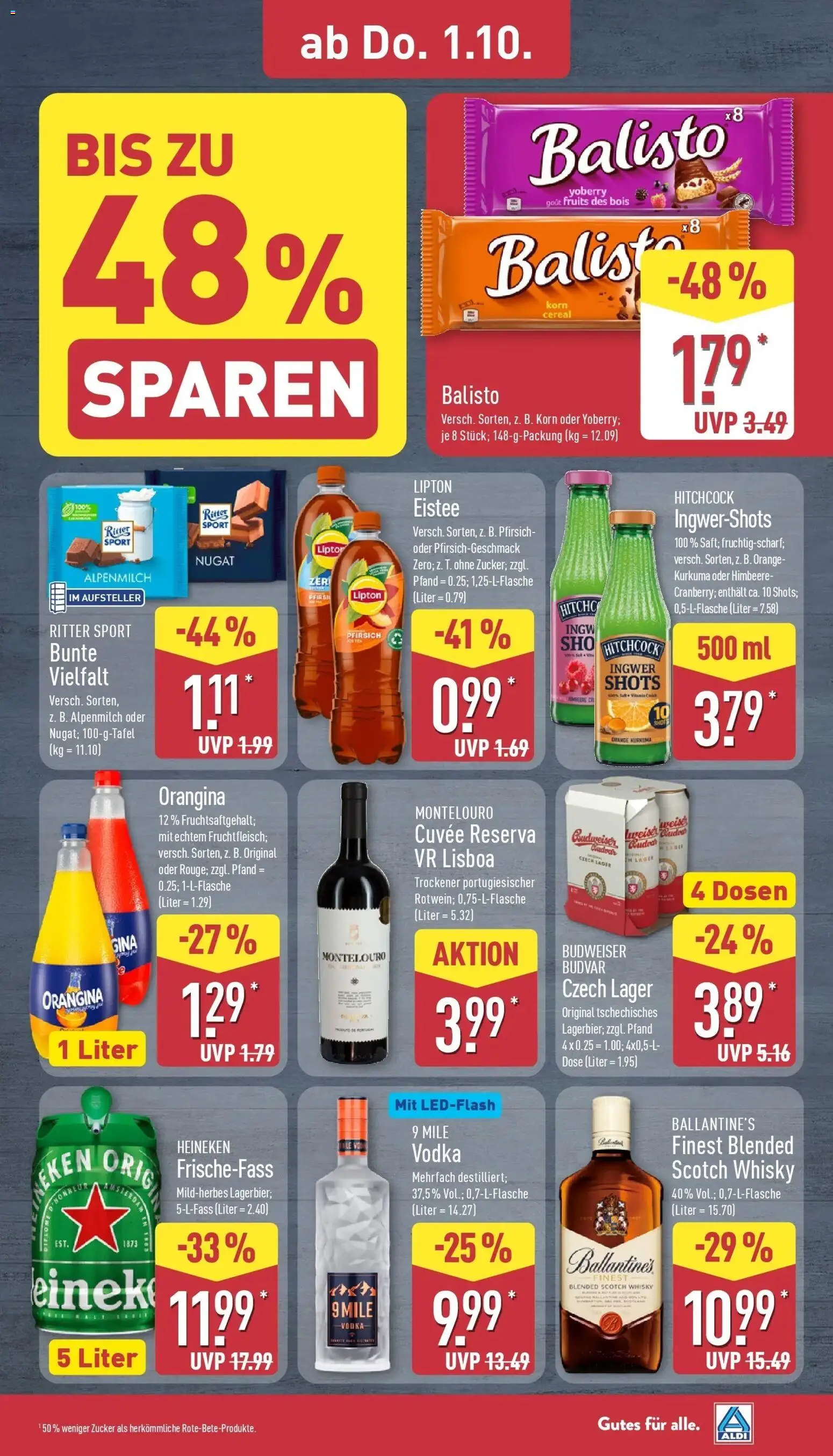 Aldi Aktueller Prospekt (ab 28.09.2026) » Angebote Online | Seite: 31 | Produkte: Ritter sport, Heineken, Zucker, Budweiser