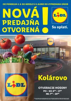 Lidl leták platný od 03.08.2026