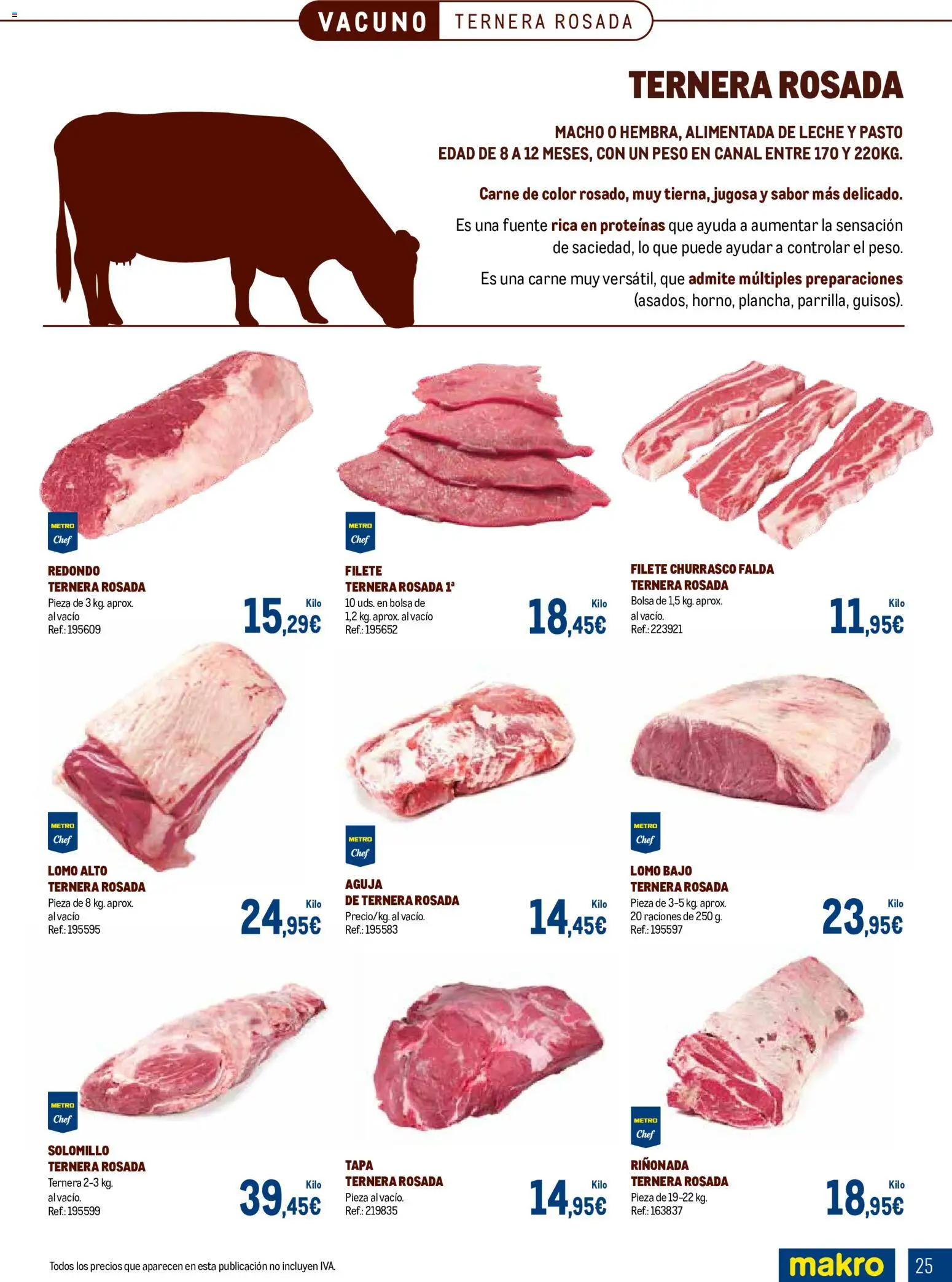 Makro Expertos en carnes │ válido desde el 07/09/2026 | Página: 25 | Productos: Leche, Bolsa, Filete, Carne