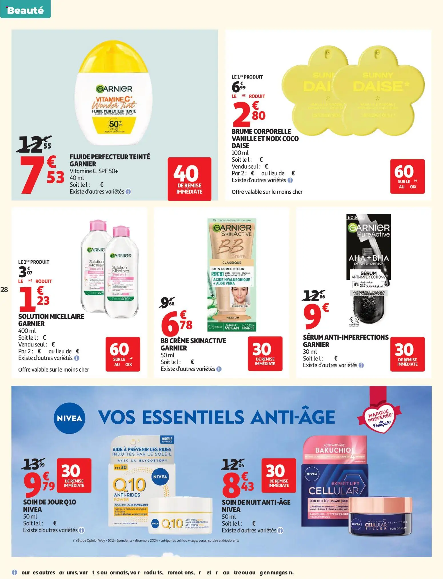 {H1} | Pagina: 28 | Producten: Vanille, Bb crème, Aloë Vera, Crème