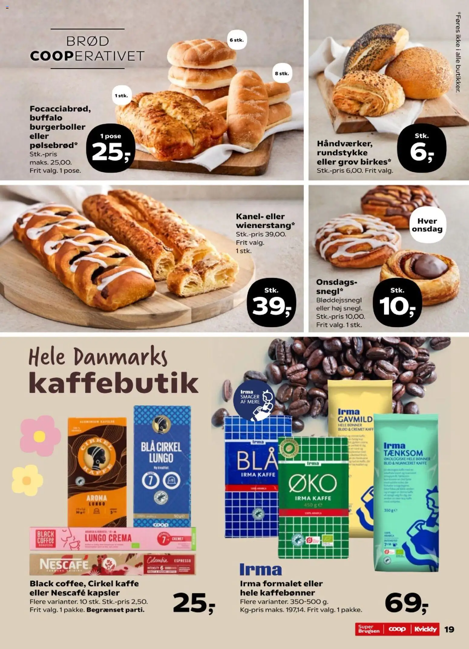Super Brugsen tilbudsavis – gyldig fra 17/07/2026 | Side: 21 | Produkter: Brød, Kaffe, Kanel, Bønner