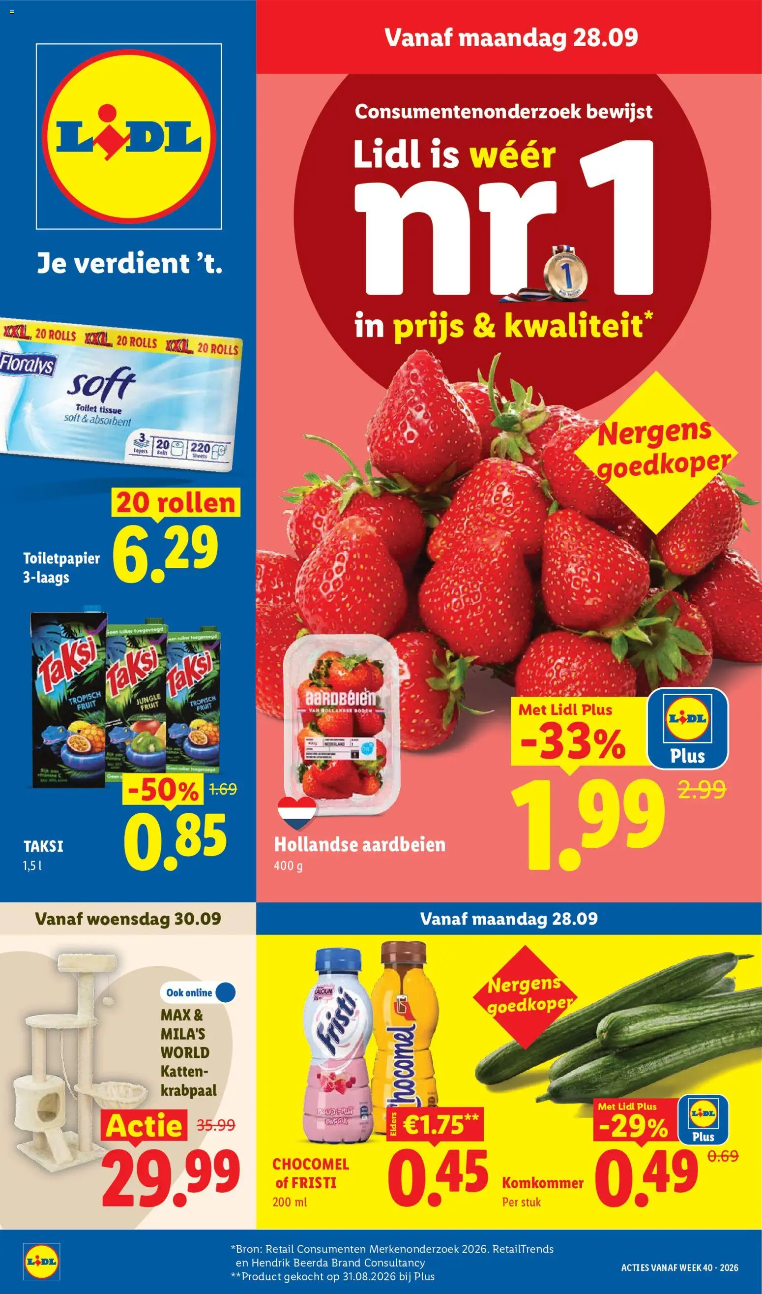 {H1} | Pagina: 1 | Producten: Komkommer, Aardbeien, Toiletpapier, Fruit