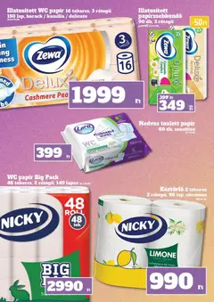 Family Diszkont akciós újság - amely érvényes a következő dátumtól: 2026.10.08. | Oldal: 24 | Termékek: Papírzsebkendő, WC, Zewa, Wc papir