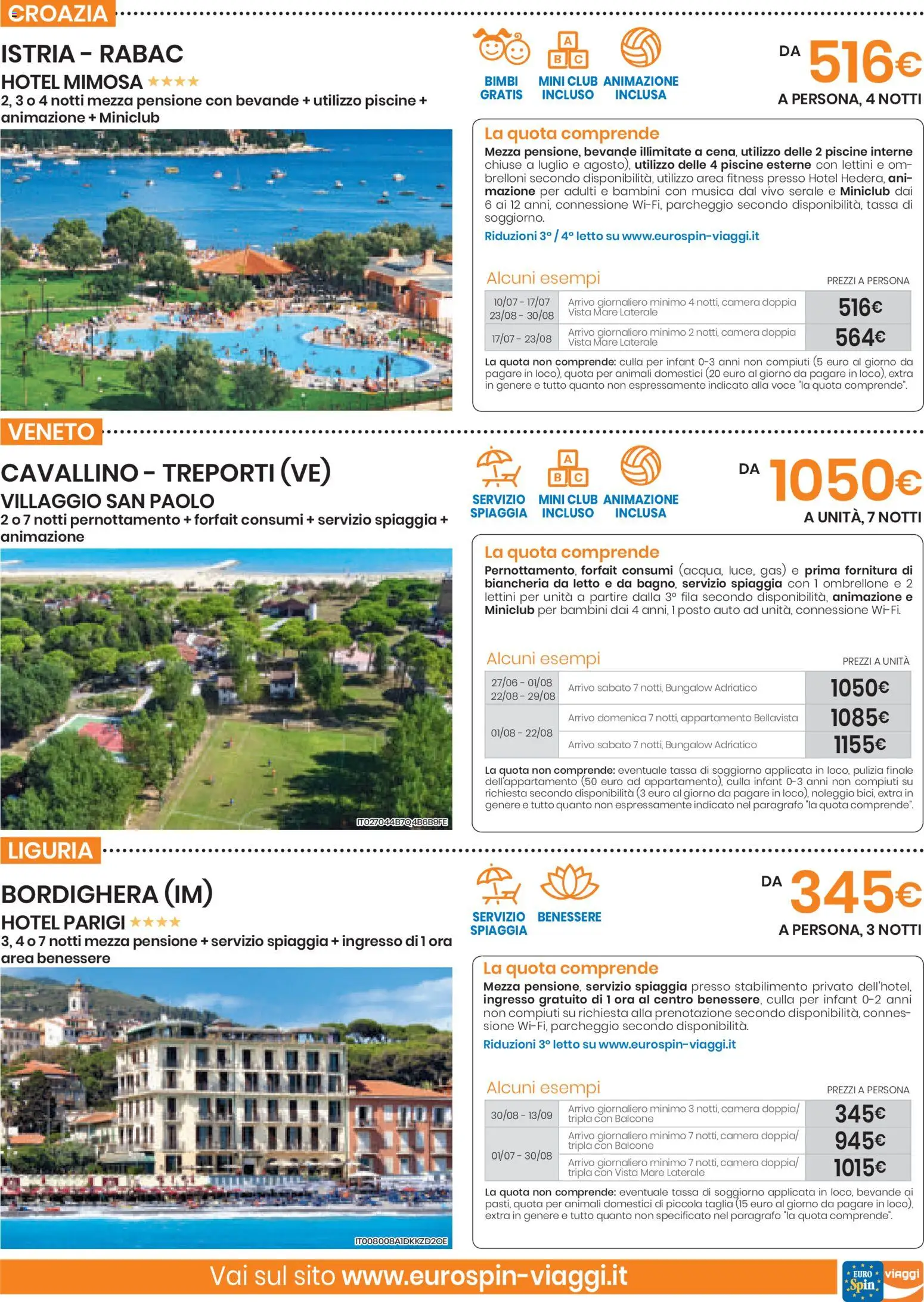 Volantino Eurospin del 04.06.2026 | Pagina: 3 | Prodotti: Ombrellone, Culla, Letto, Biancheria da letto
