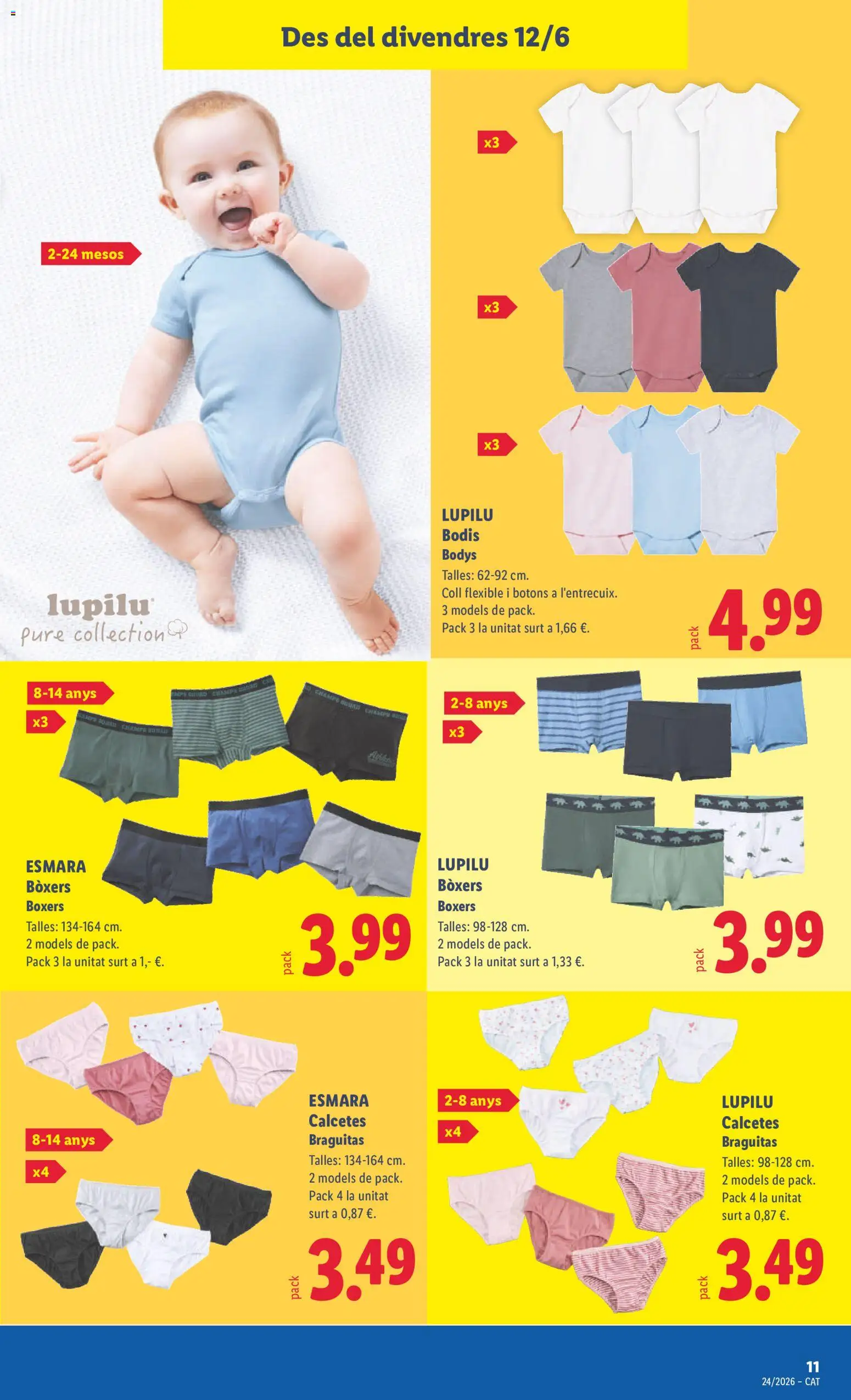 Lidl folleto de bazar │ válido desde el 08.06.2026 | Página: 11 | Productos: Boxers