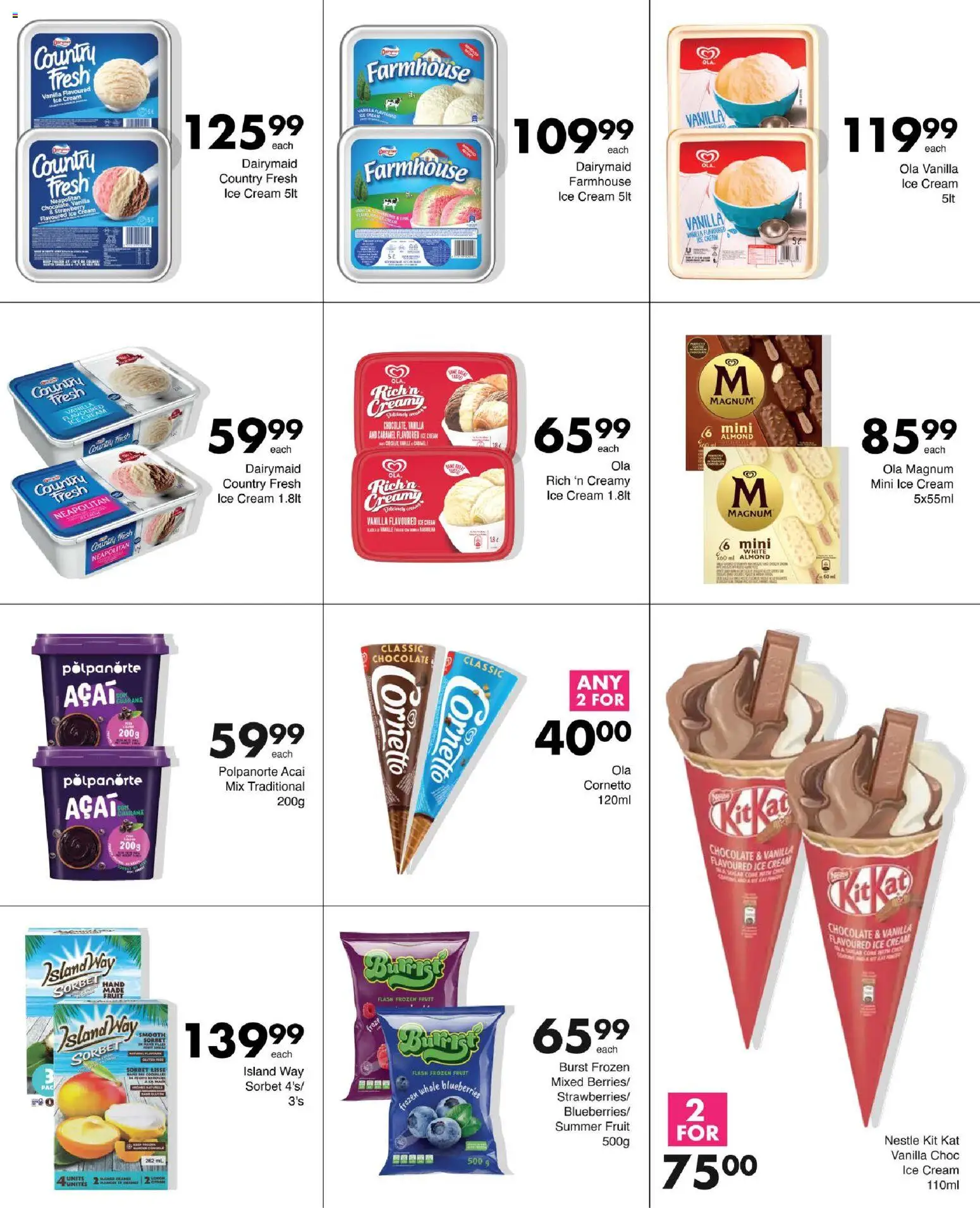 New Save catalogue – valid from 13/08/2026 | Page: 9 | Products: Blueberries, Chocolate, Cream, Fruit