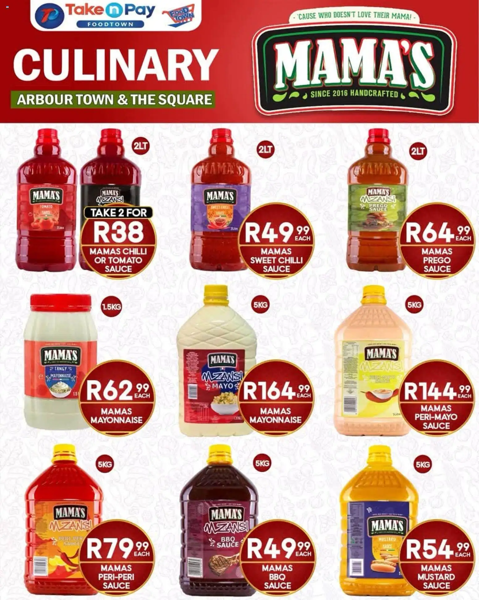 New Take n Pay catalogue – valid from 10/08/2026 | Page: 4 | Products: Mustard, Mayonnaise, Sauce, Chilli