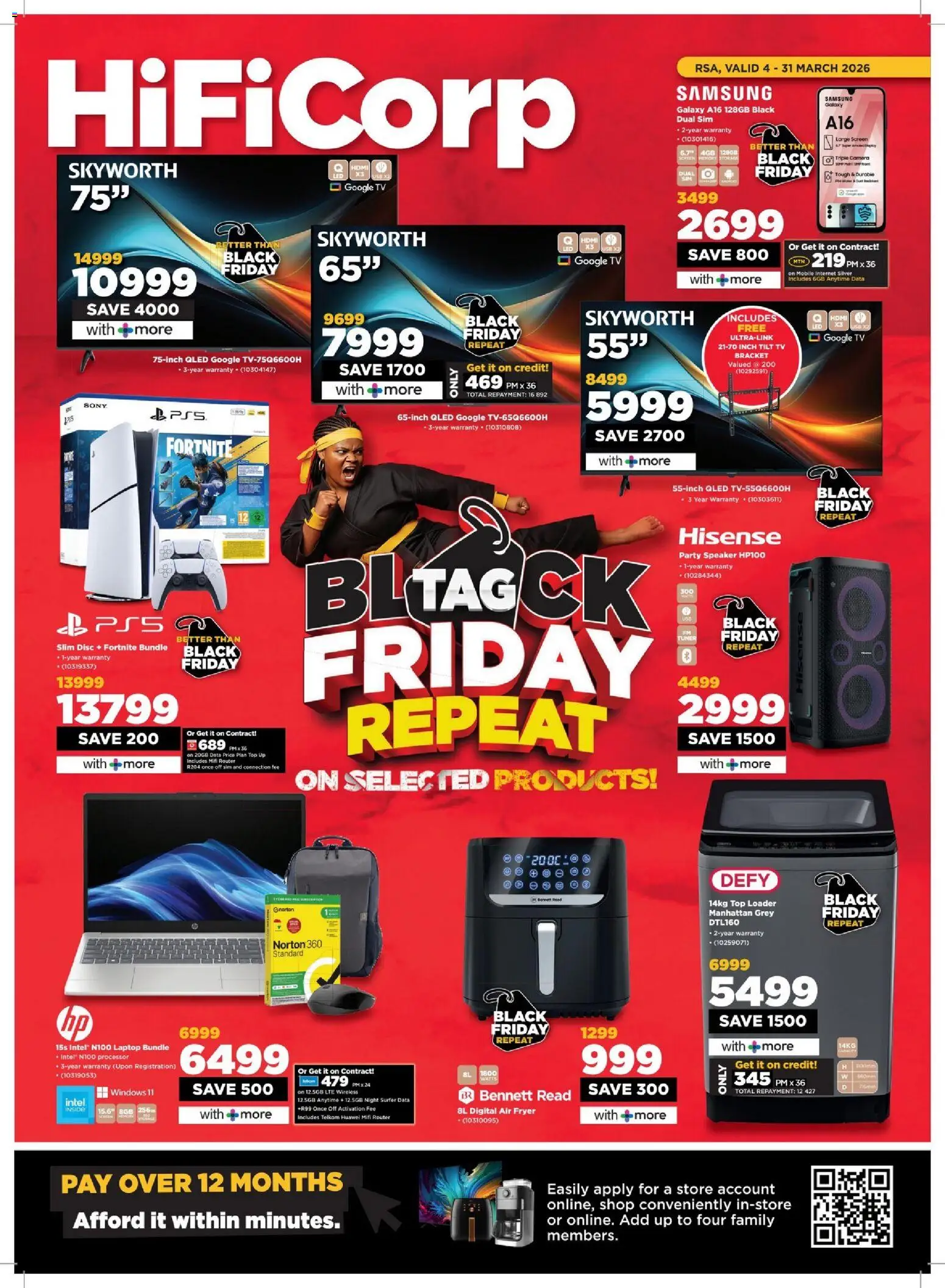 New HiFi Corp catalogue – valid from 04.03.2026 | Page: 1 | Products: Router, Speaker, TV, Air fryer