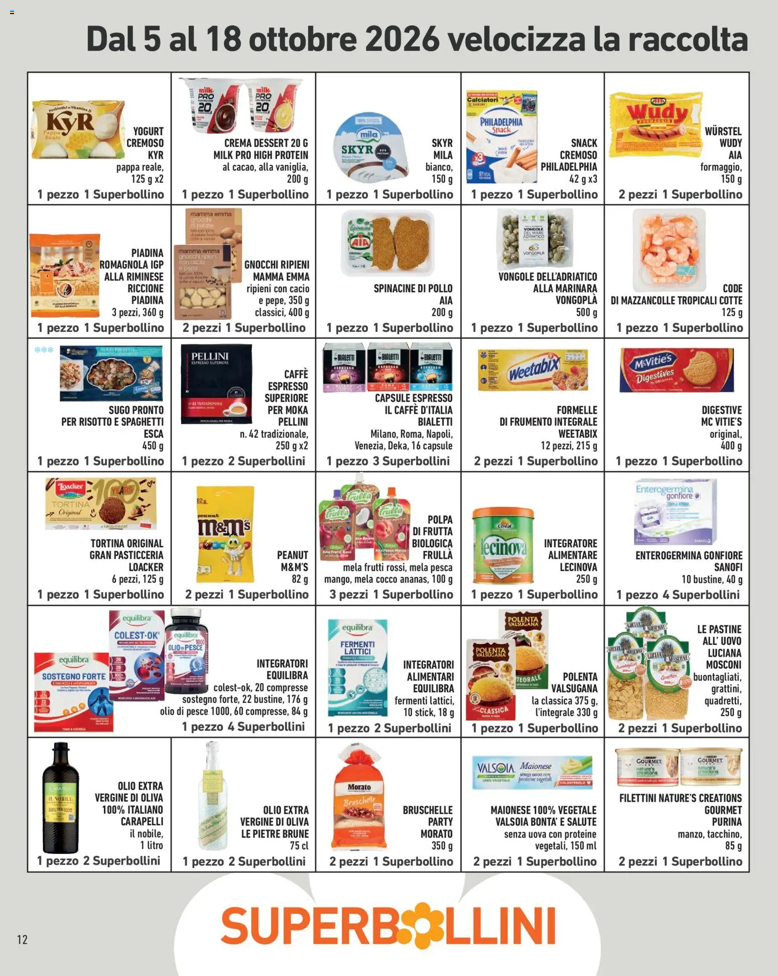 Volantino Conad del 09/10/2026 | Pagina: 12 | Prodotti: Yogurt, Uova, Pesce, Sugo