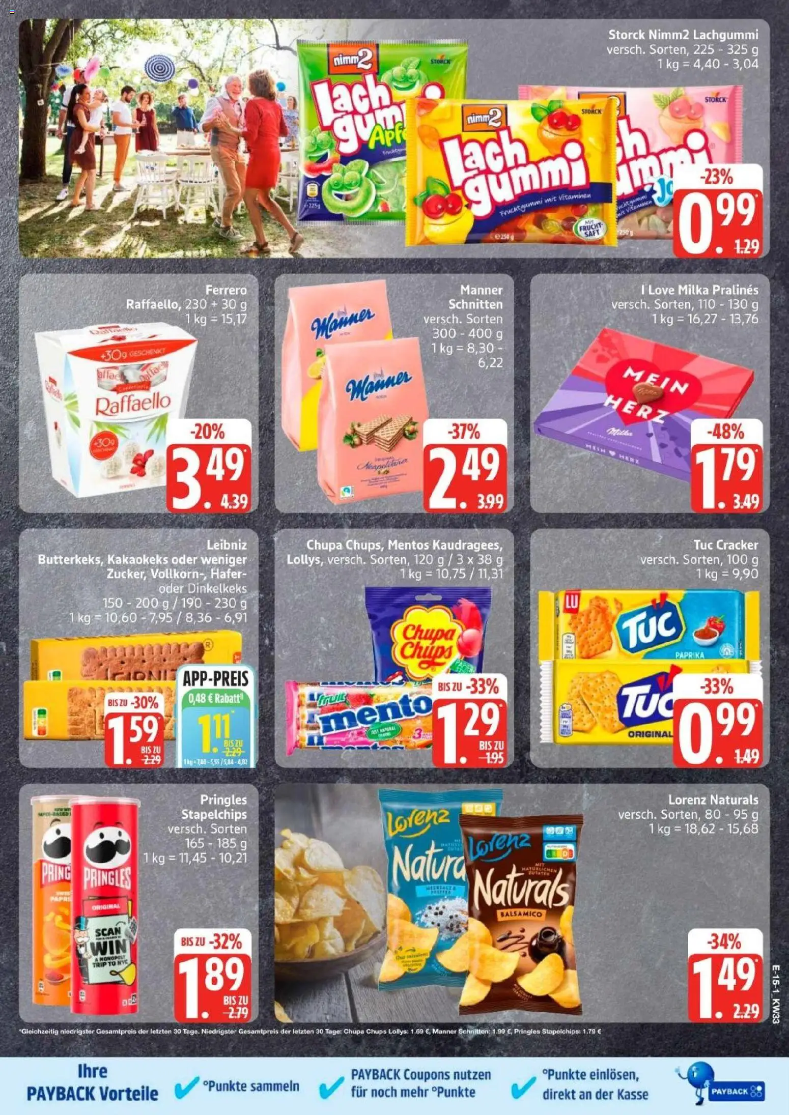 Edeka Prospekt Hamburg – gültig ab 10.08.2026 | Seite: 19 | Produkte: Raffaello, Milka, Paprika, Pringles