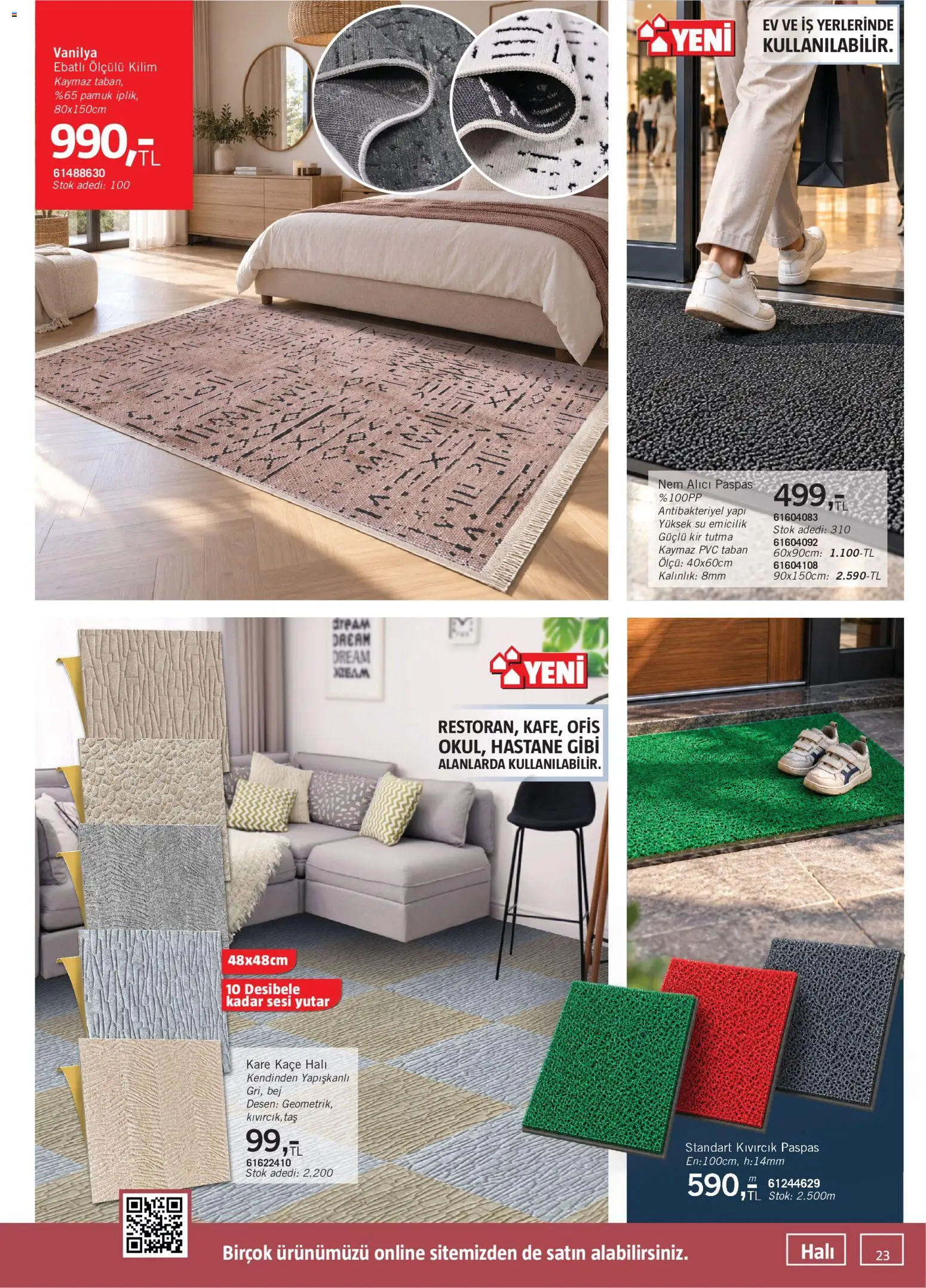Bauhaus Katalog - 03 Ekim 2026 tarihinden itibaren geçerlidir | Sayfa: 23 | Ürünler: Halı, Paspas, Su