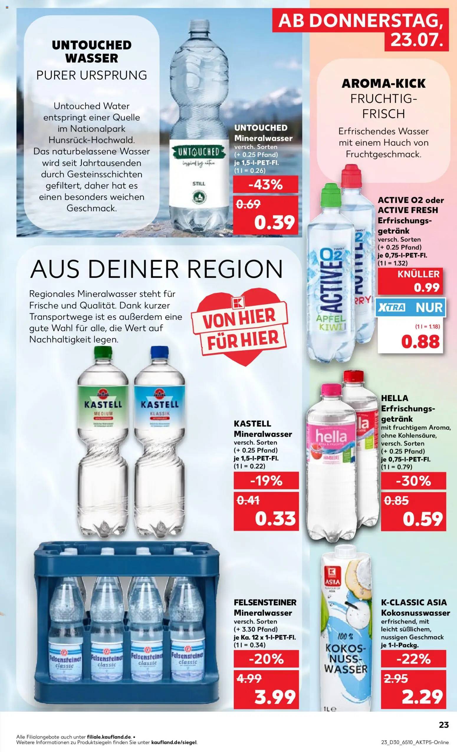Kaufland Německo leták - Köln od 23.07.2026 | Strana: 23 | Produkty: Kokos