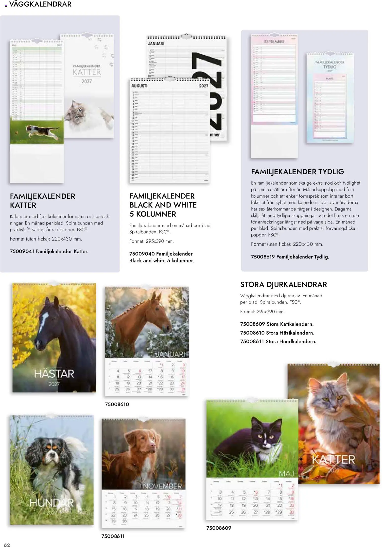 Lyreco reklamblad aktuell från 01/09/2026 | Sida: 63 | Produkter: Kalender