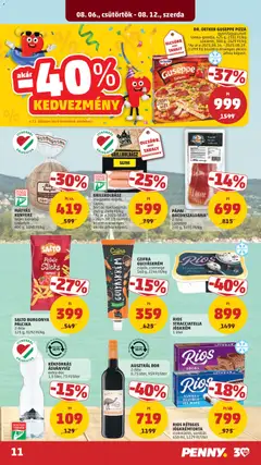 DR. OETKER GUSEPPE PIZZA, gyorsfagyasztott sonka-gomba, 425 g, 2351 Ft/kg szalámis, 380 g, 2629 Ft/kg - amely érvényes a következő dátumtól: 2026.08.06. | Oldal: 14