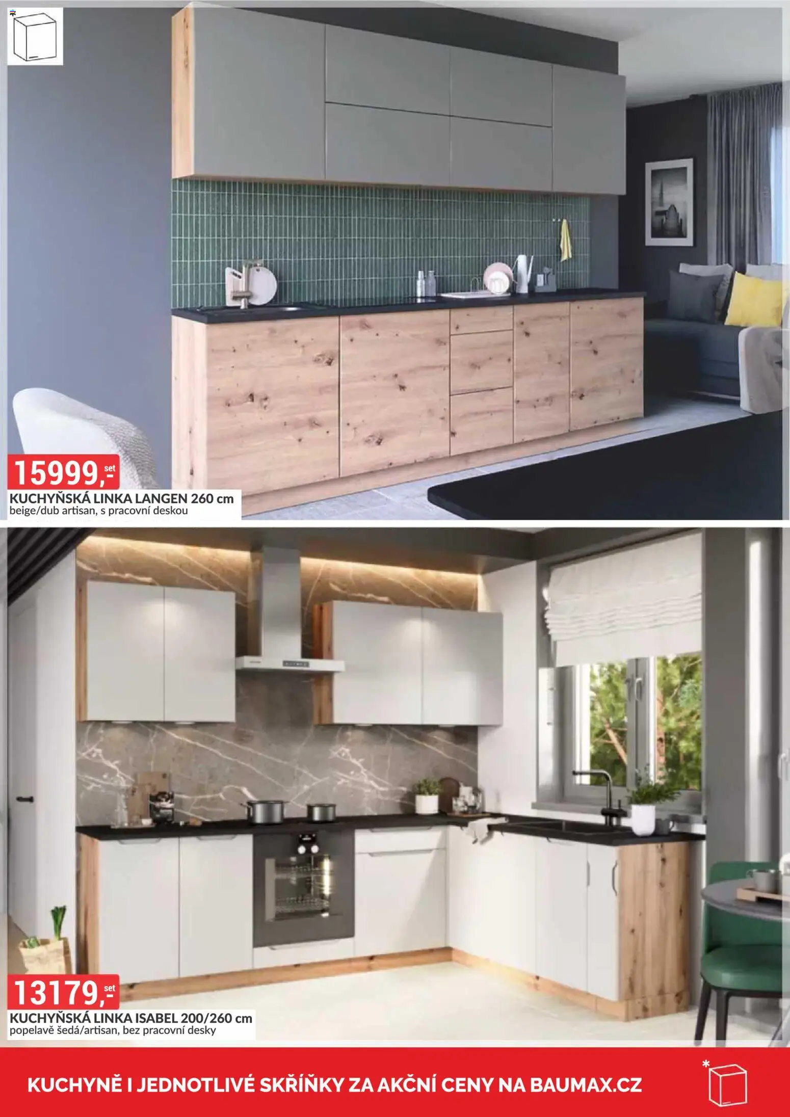 BAUMAX leták - Zaridte si bydlení podle sebe – vybírejte z tisícu produktu! od 01.11.2026 | Strana: 15 | Produkty: Kuchyňská linka, Desky, Kuchyně