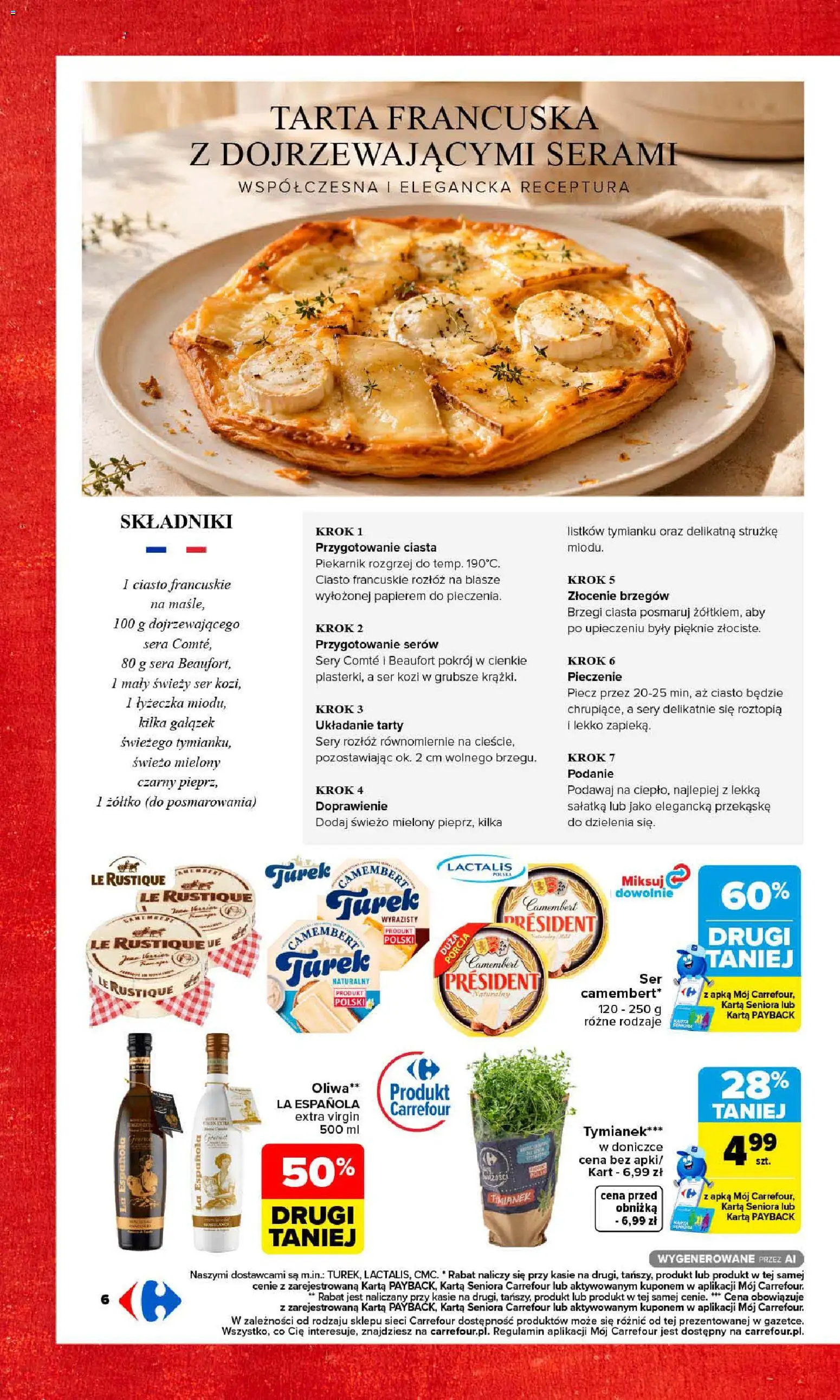 Carrefour gazetka - Przystanek Francia od 19.10.2026 | Strona: 8 | Produkty: Karta, Piekarnik, Sery, Ser