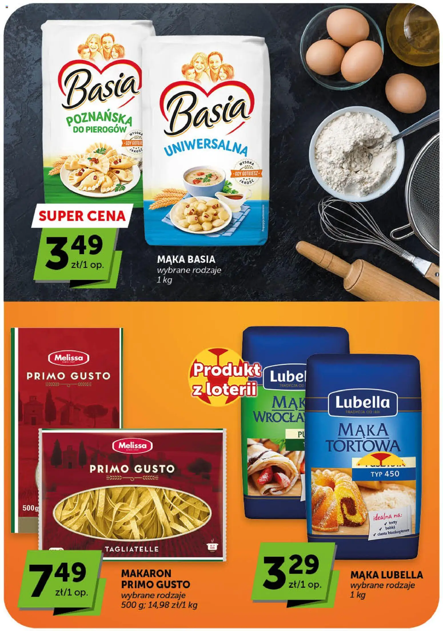Groszek gazetka - Market od 02.07.2026 | Strona: 26 | Produkty: Mąka basia, Tagliatelle, Makaron