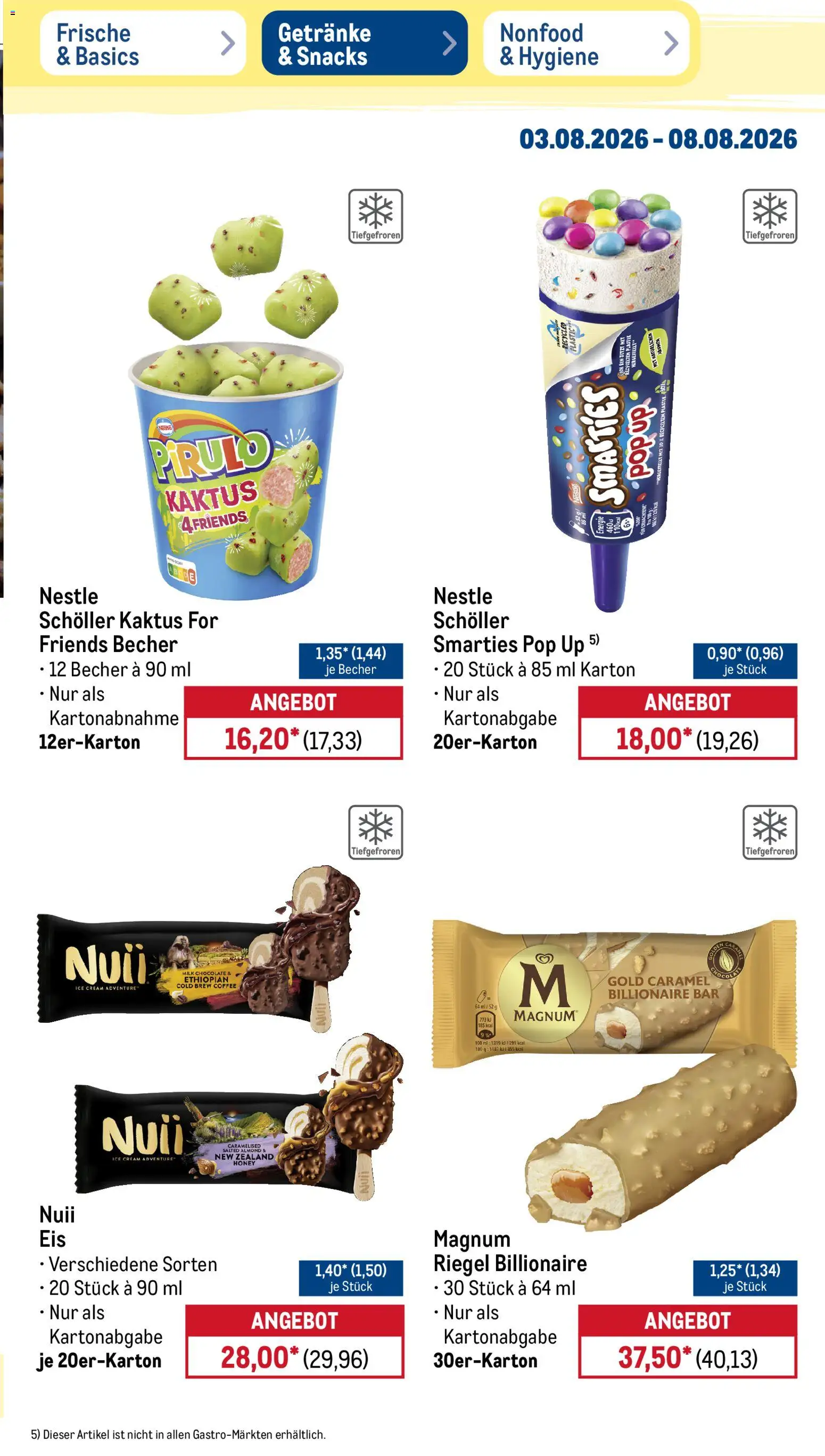 Metro Non Food & Hygiene – gültig ab 03.08.2026 | Seite: 16 | Produkte: Smarties