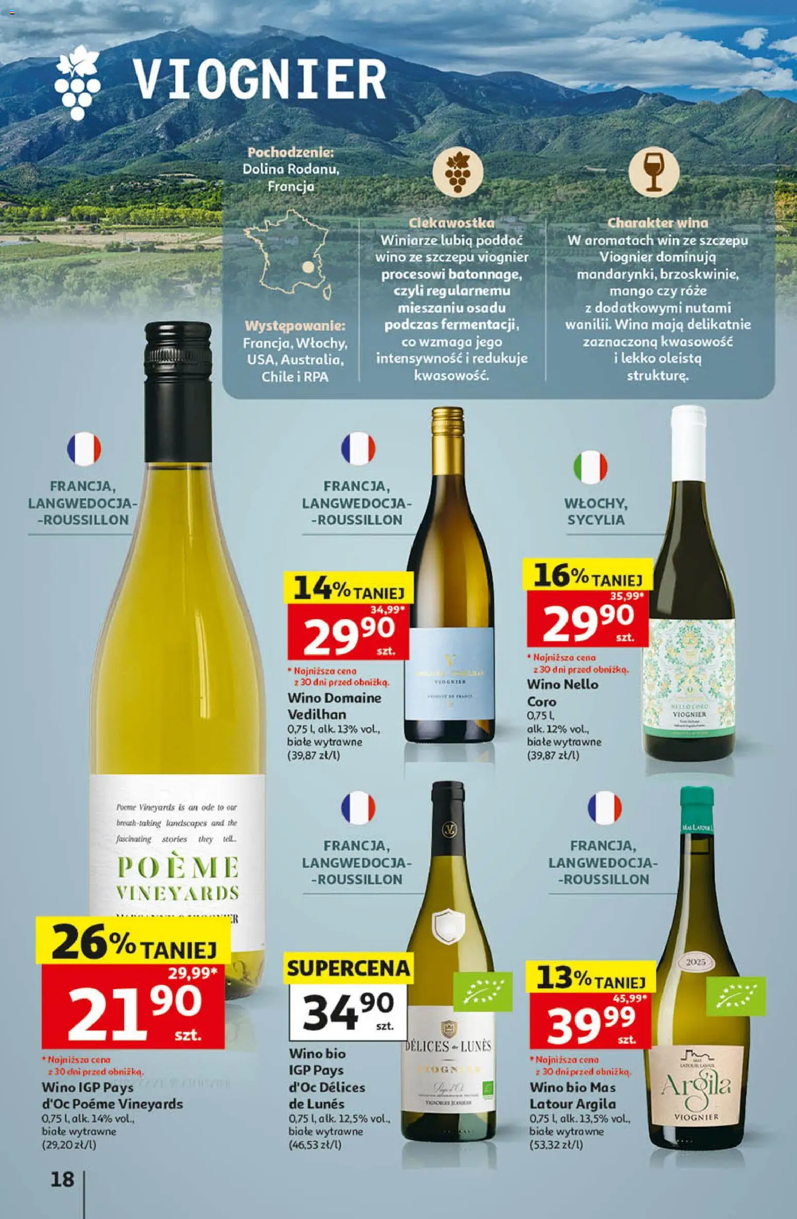 Auchan gazetka - Katalog Wino od 05.10.2026 | Strona: 18 | Produkty: Mango, Wino