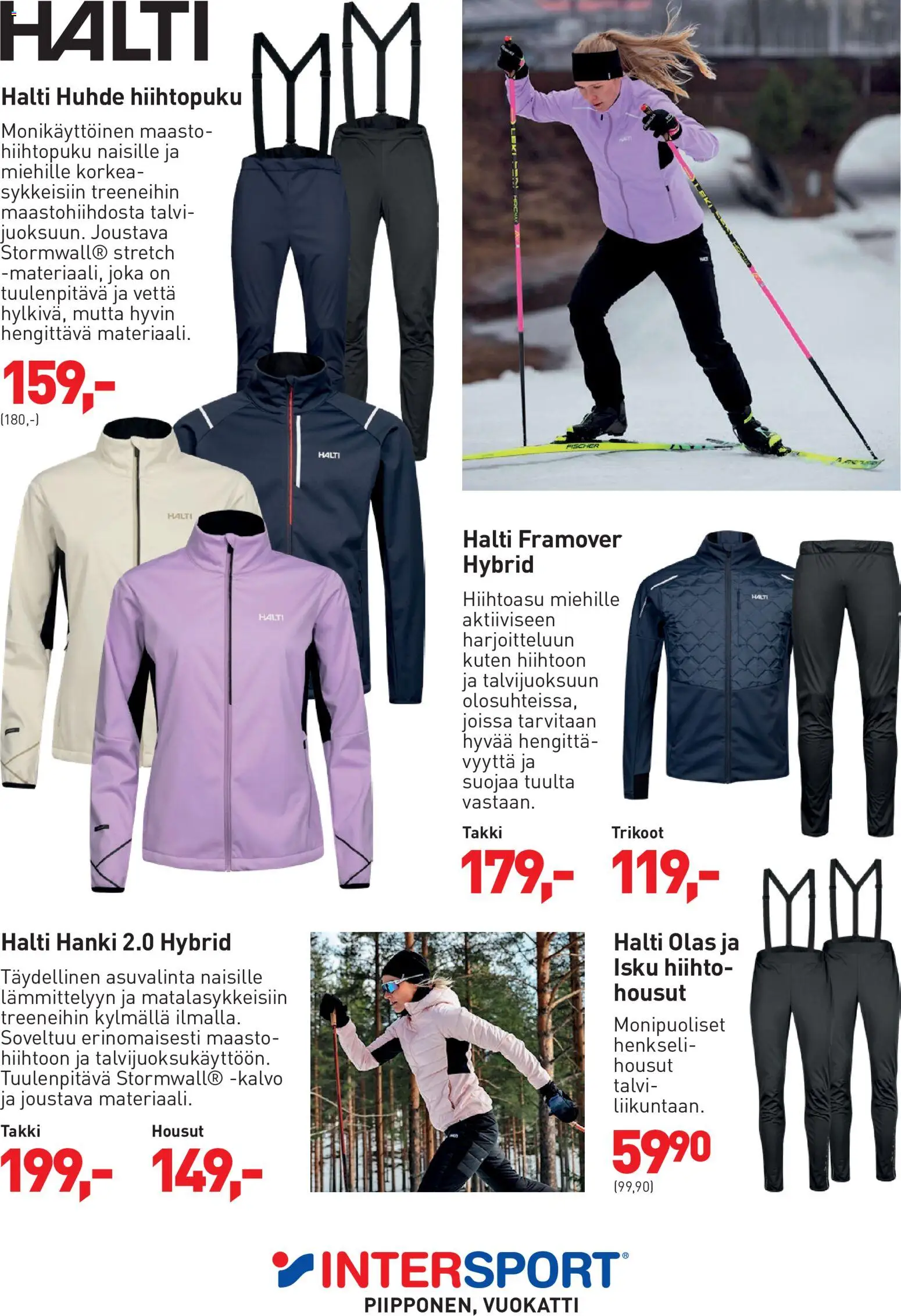 Intersport Maastohiihtokuvasto Vuokatti – voimassa 12/10/2026 alkaen | Sivu: 39 | Tuotteet: Takki, Housut, Trikoot