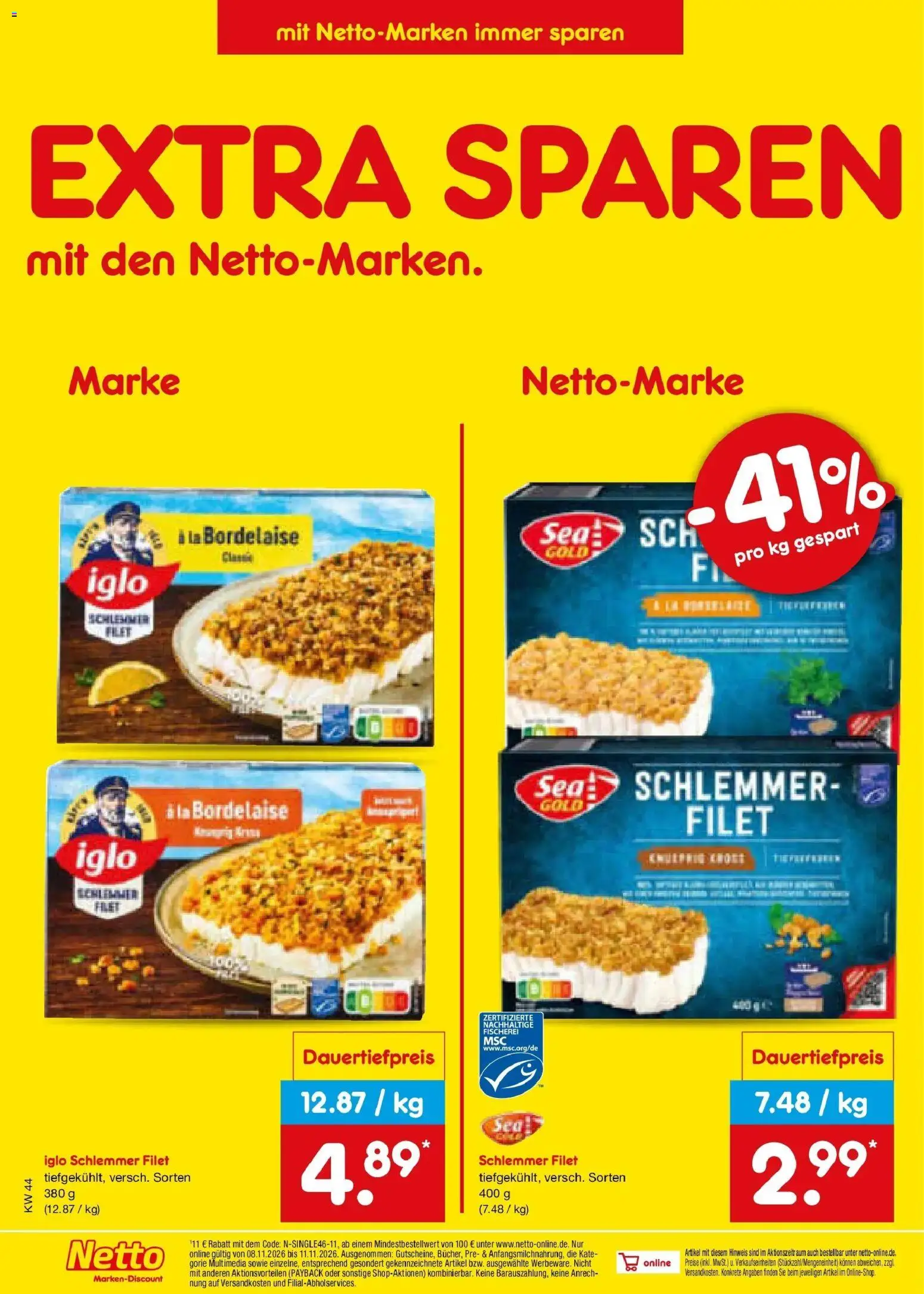 Netto Marken-Discount Prospekt Waiblingen-Bittenfeld – gültig ab 26.10.2026 | Seite: 12 | Produkte: Iglo