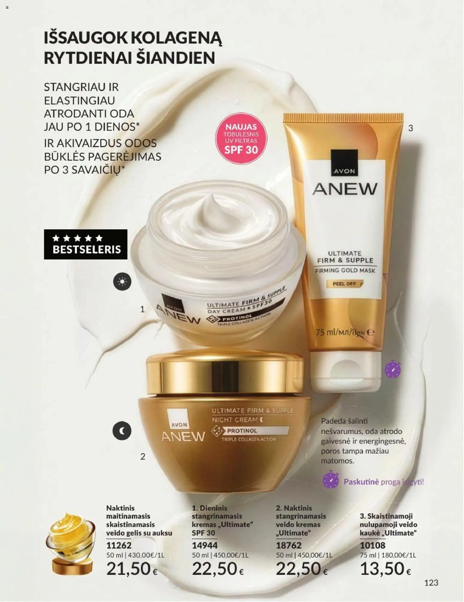 AVON akcijos nuo 2026.09.01 | Puslapis: 123 | Prekių: Kremas, Kaukė