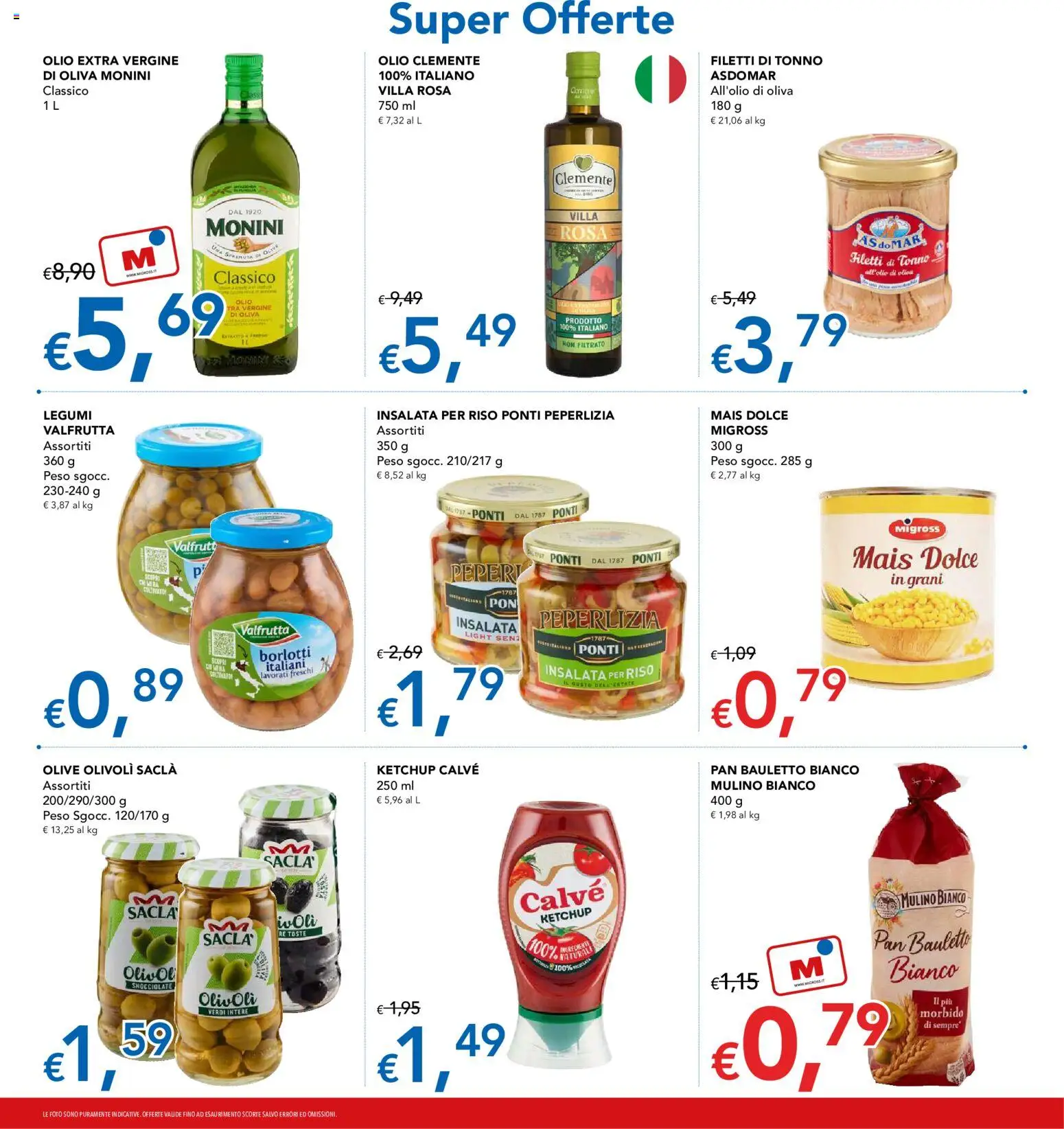 Volantino Migross del 02/07/2026 | Pagina: 9 | Prodotti: Riso, Insalata, Tonno, Olio extra vergine