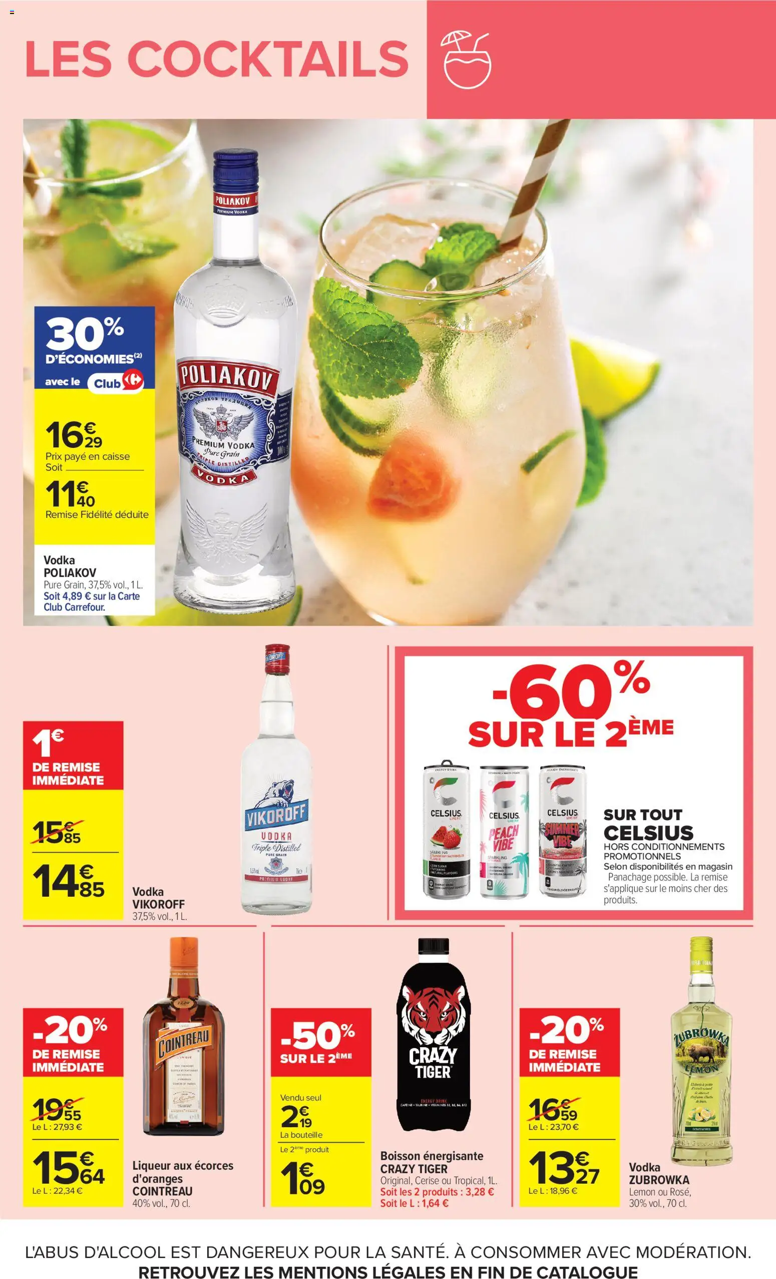 {H1} | Page: 6 | Produits: Vodka, Cointreau, Pomme, Crazy Tiger