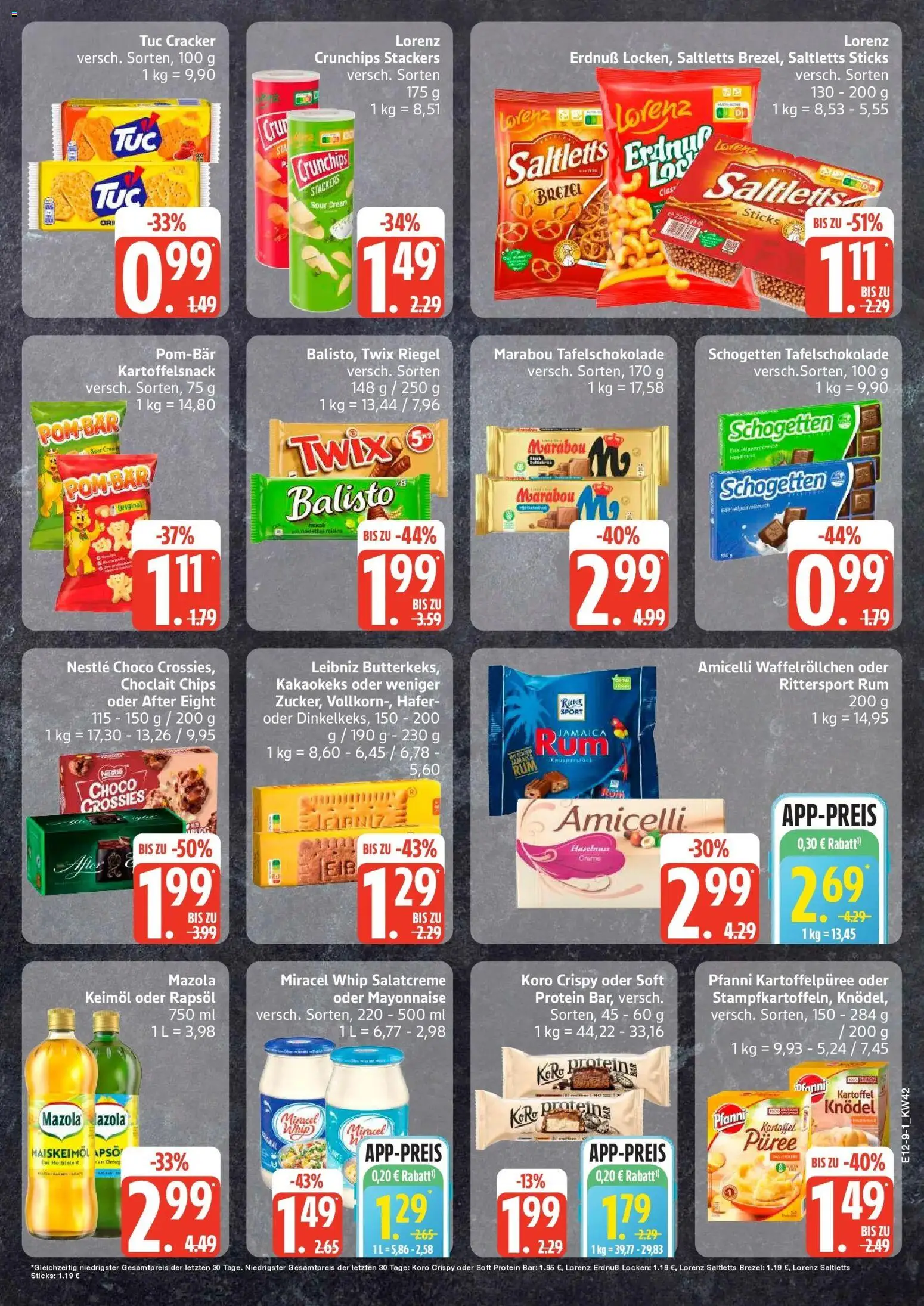 Edeka Prospekt Ammersbek (ab 12.10.2026) » Angebote Online | Seite: 9 | Produkte: Rapsöl, Rum, Ritter sport, Mayonnaise