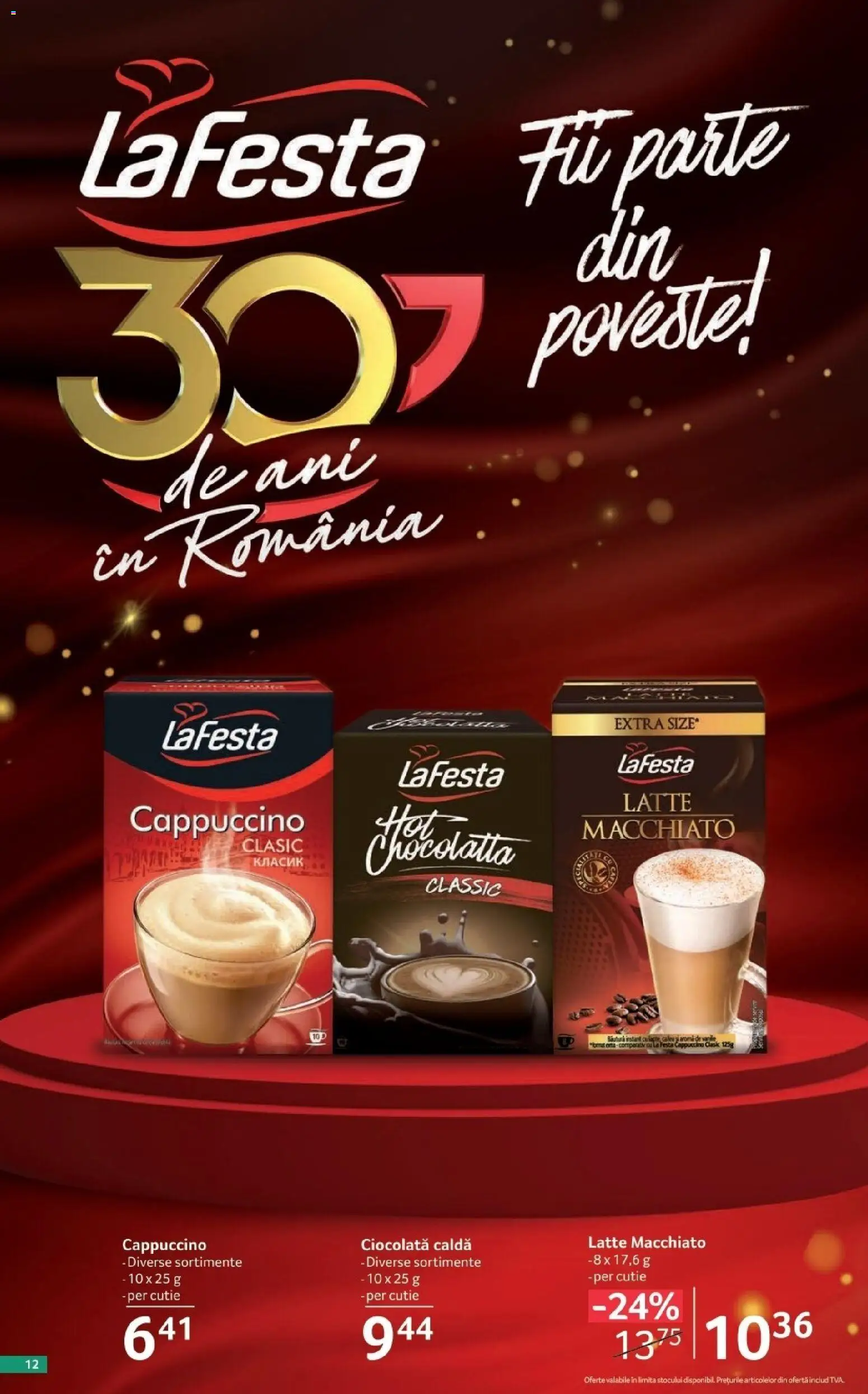 Noul catalog Selgros – valabil de la 02.10.2026 | Pagină: 12 | Produse: Cutie, Cappuccino, Ciocolată