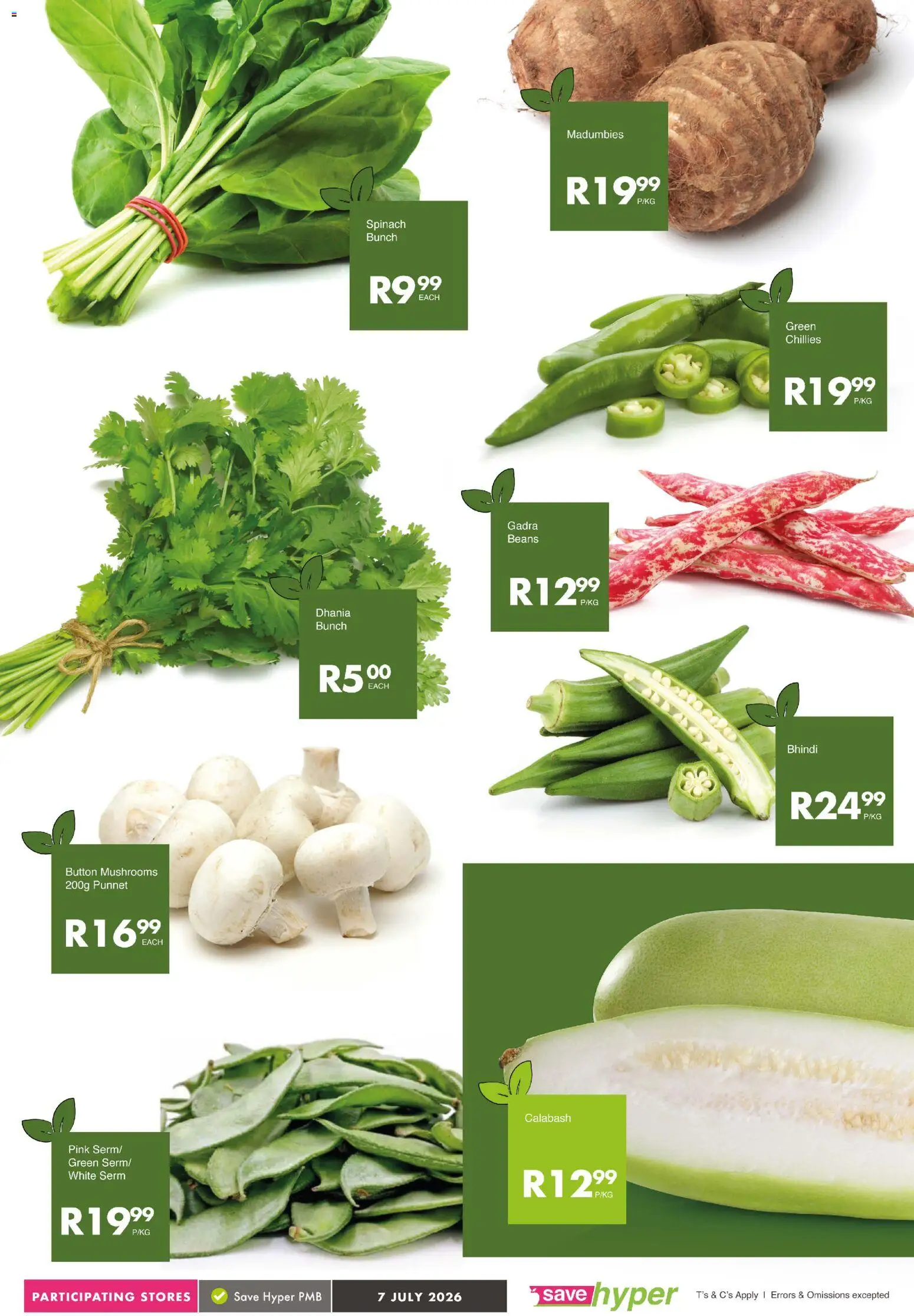 New Save catalogue – valid from 07/07/2026 | Page: 4 | Products: Mushrooms, Beans