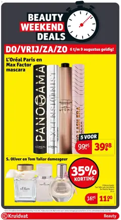 Kruidvat folder week 32 - Voorbeeld van een folder van Kruidvat, geldig van 04-08-2026 | Pagina: 15 | Producten: Kan, Eau de toilette, Mascara