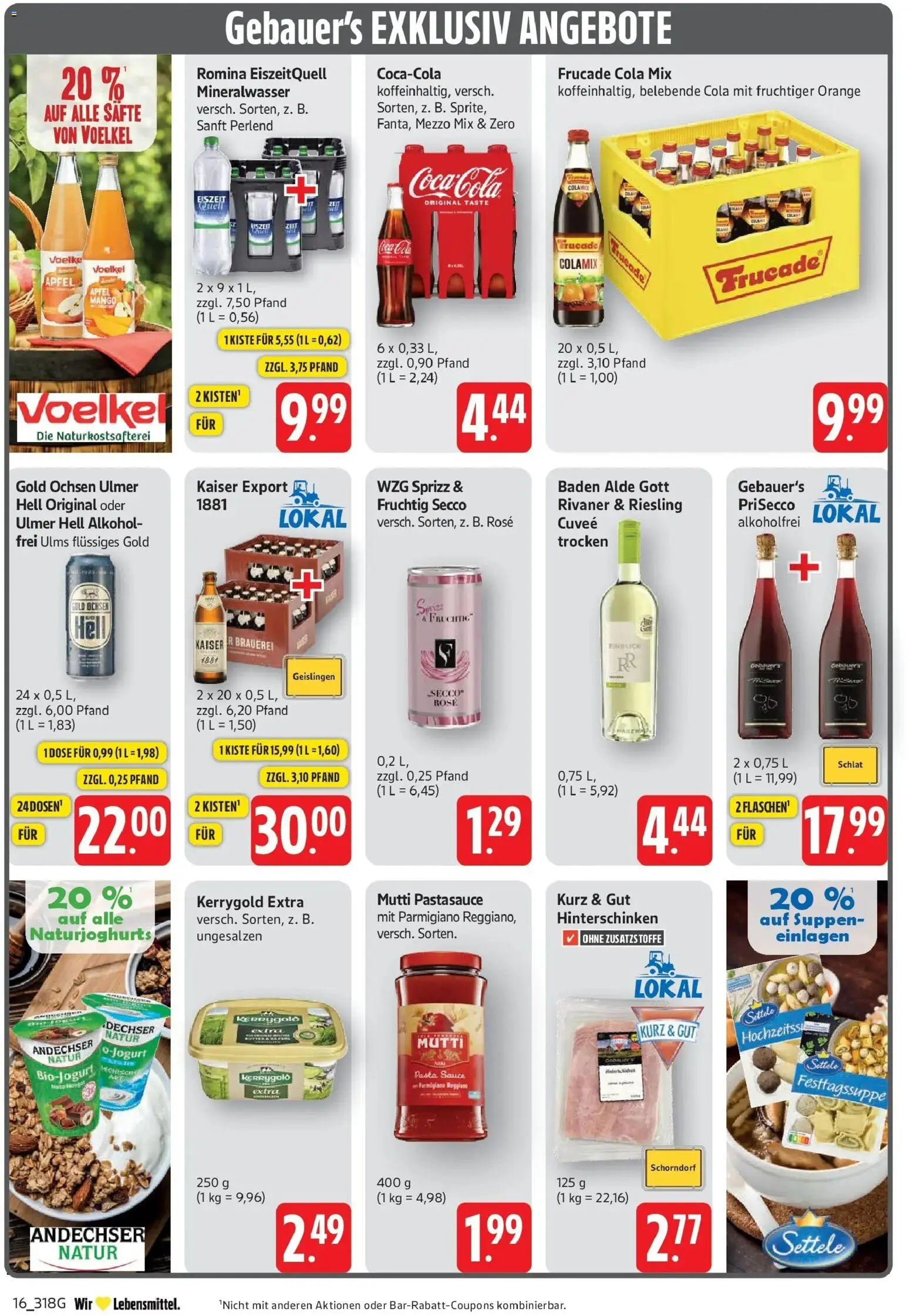 Edeka prospekt Geislingen	 – gültig ab 27.04.2026 | Seite: 18 | Produkte: Coca cola, Cola, Mineralwasser, Mango