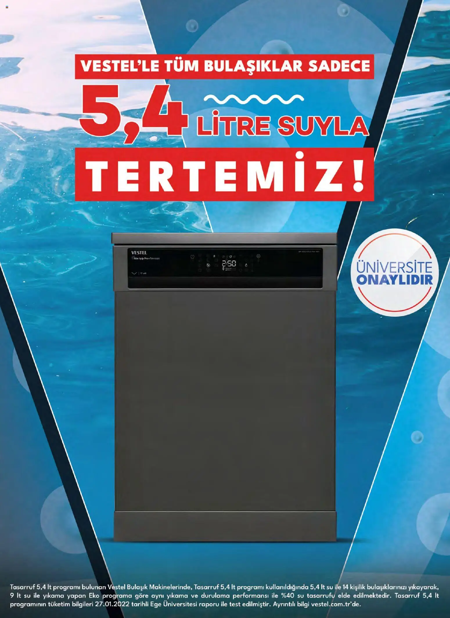Vestel Beyaz Eşya Katalog - 01 Ekim 2026 tarihinden itibaren geçerlidir | Sayfa: 55 | Ürünler: Su