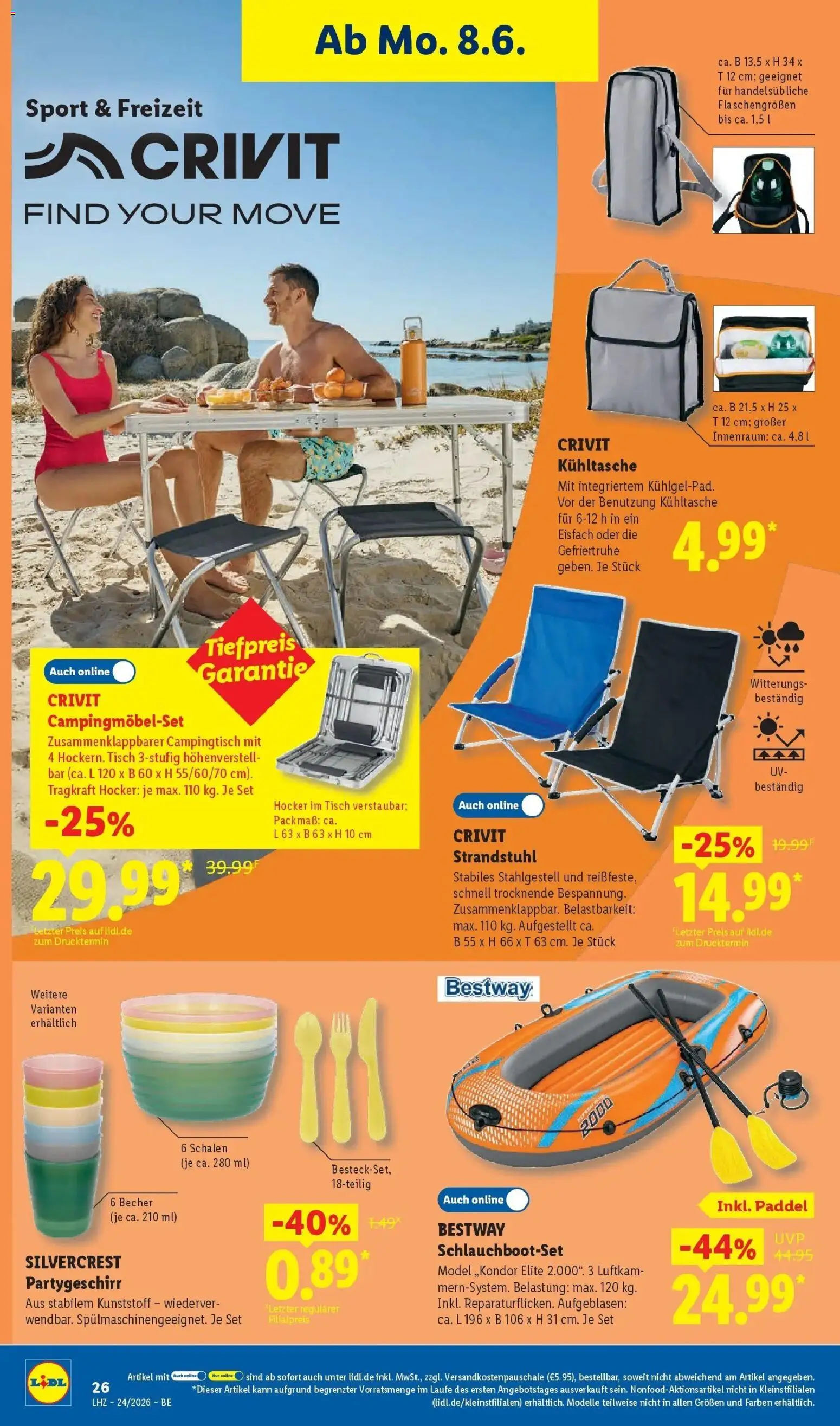 Lidl Prospekt Mahlow – gültig ab 08.06.2026 | Seite: 46 | Produkte: Hocker, Tisch, Gefriertruhe