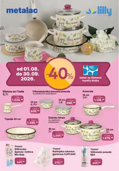 Lilly drogerie katalog - pregled Lilly drogerie kataloga - važi od 01.08.2026 | Strana: 39 | Proizvode: Džezva, Posuđe, Kafa